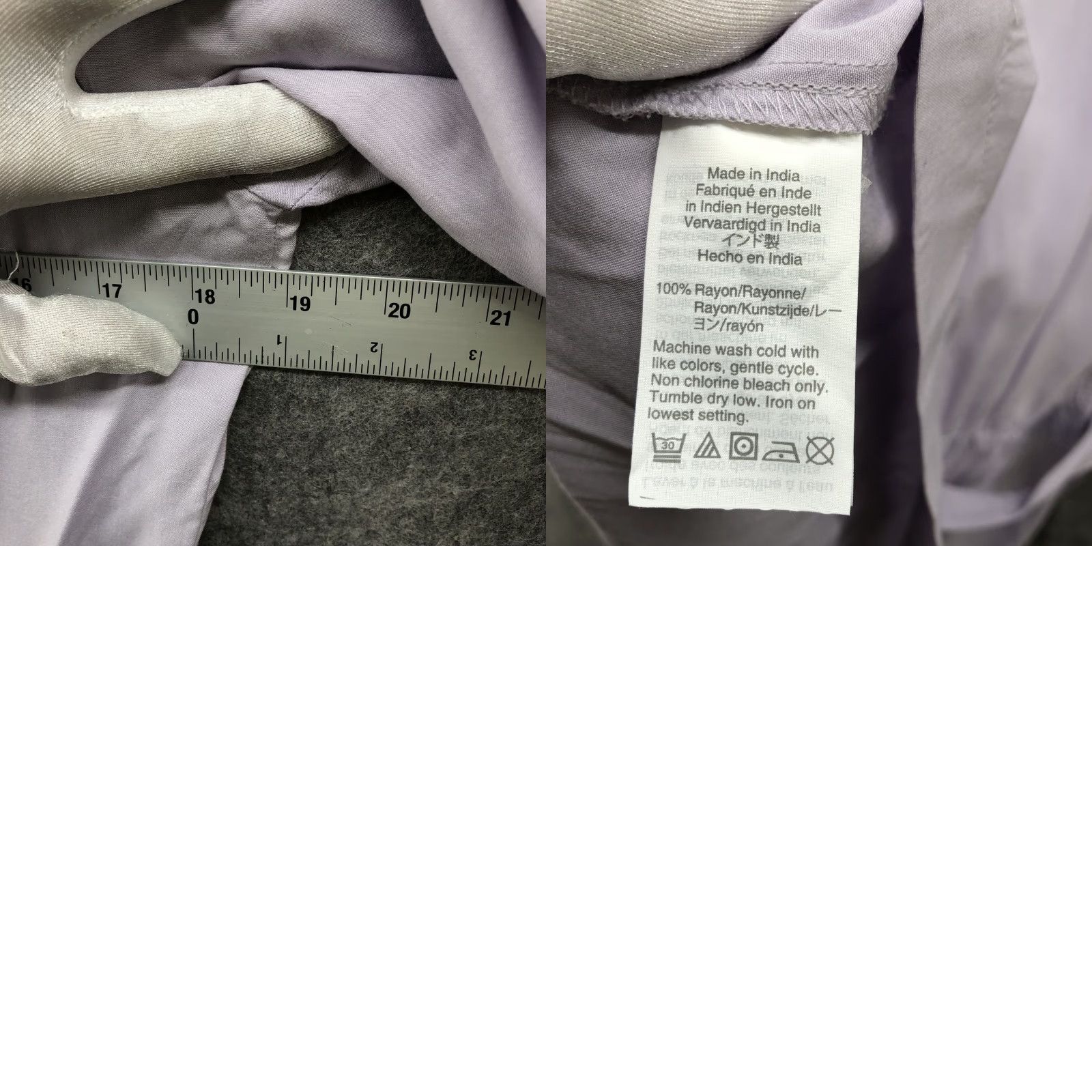 J.Crew J. Crew Mercantile Blouse Womens 4 Purple Lavender Long Sleeve V-Neck Waist Tie Knit Rayon Office Workwear Shirt Women's Blouse Size S / US 4 / IT 40 - 8 Thumbnail