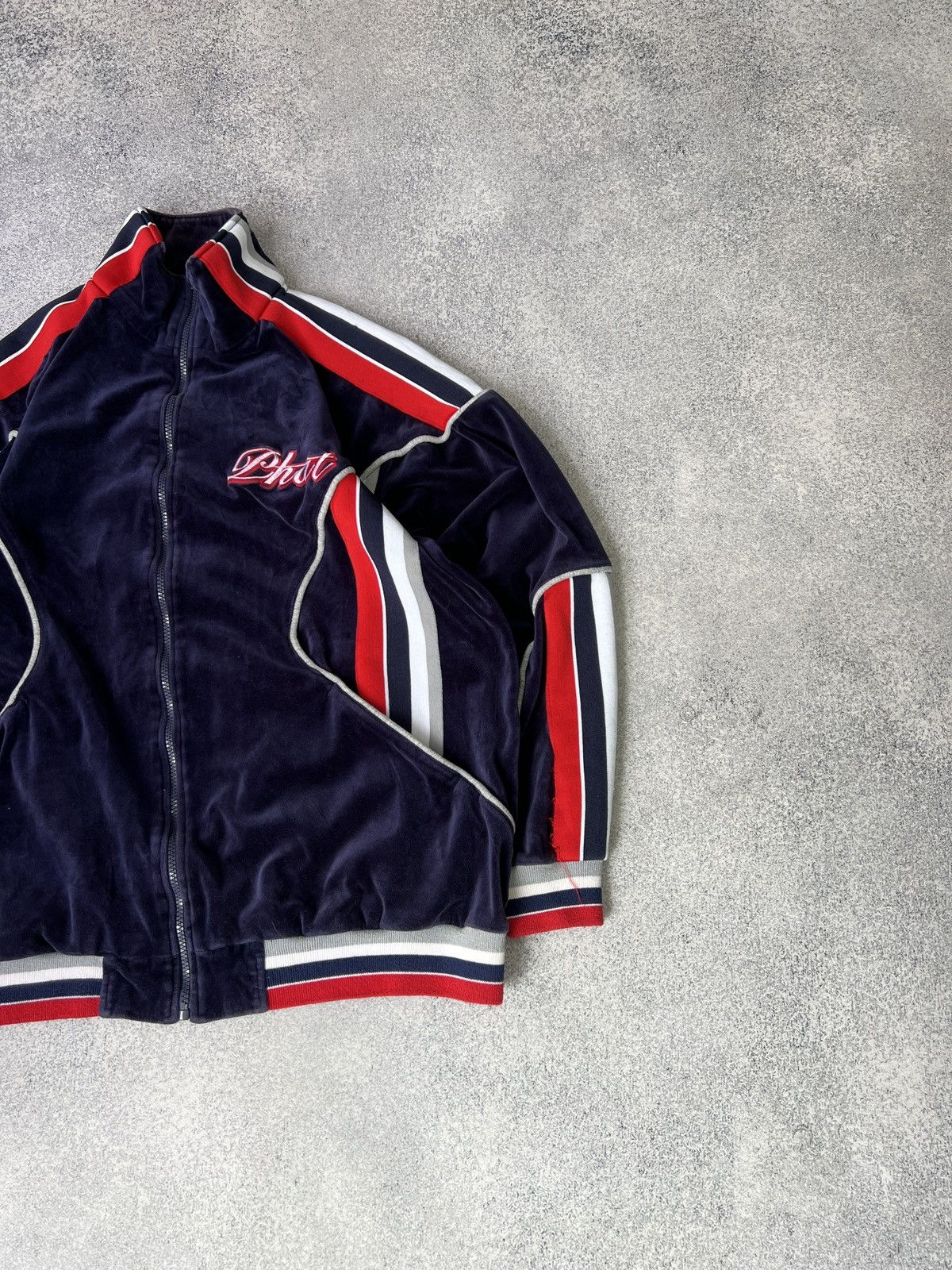 Vintage Vintage 90s Phat Farm Velour Classic Hip Hop Jacket Men’s Size US XL / EU 56 / 4 - 4 Thumbnail