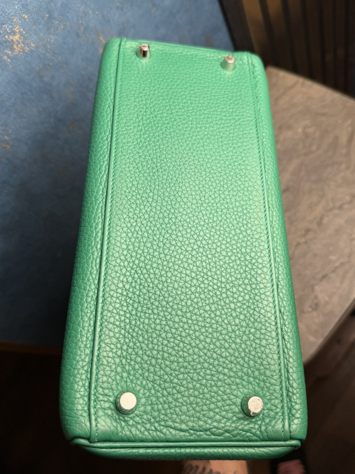 Hermes Kelly Bag 28 Clemence Leather Stamp A Vert Vertigo Size ONE SIZE - 20 Thumbnail