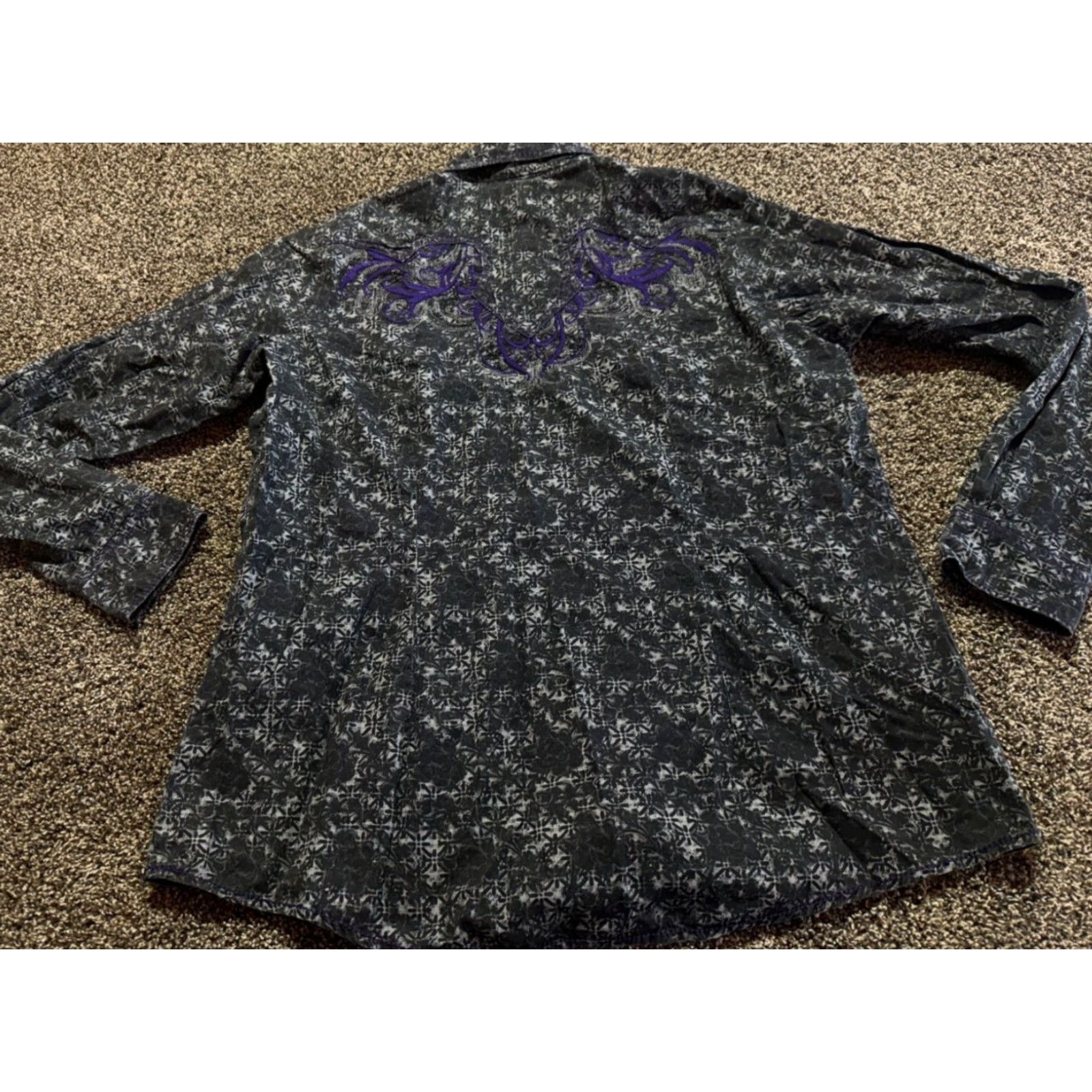 Vintage Cruel Girl Women's Shirt 2XL Long Sleeve Western Cowgirl Pearl Snap Button-Up Shirt Mens, Womens, Girls? Size XXL / US 16-18 / IT 52-54 - 3 Thumbnail
