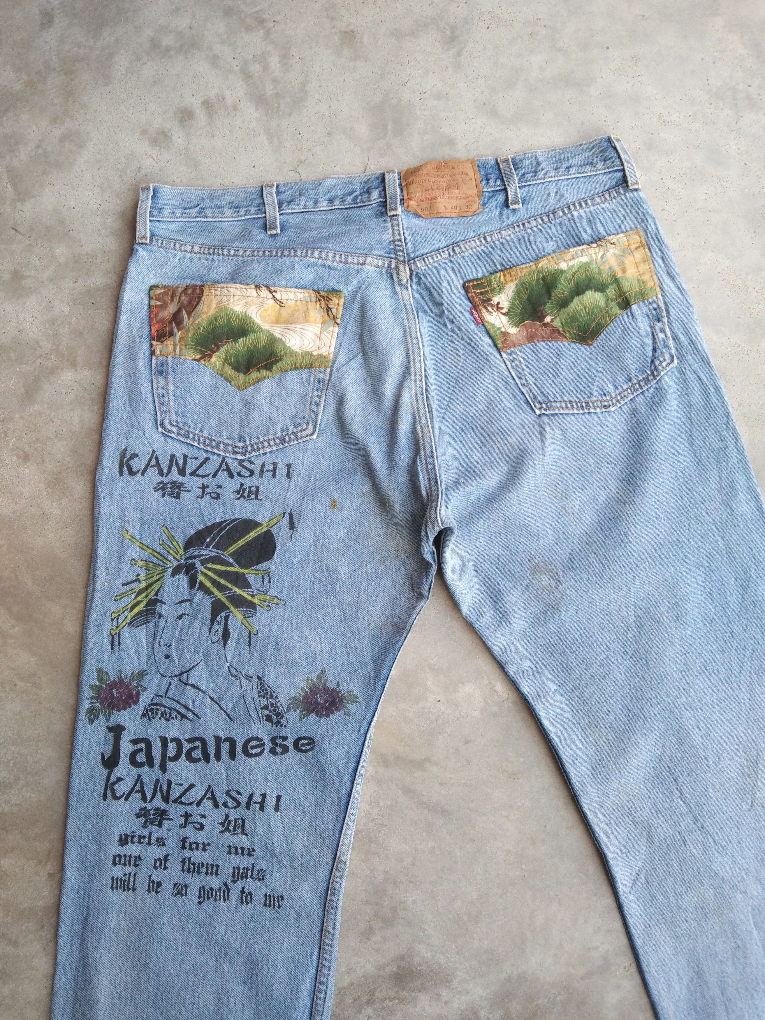 Levi's Vintage Levi's 501 x Anch Crash 90s Y2k Jeans 38x32 Size US 38 / EU 54 - 2 Thumbnail
