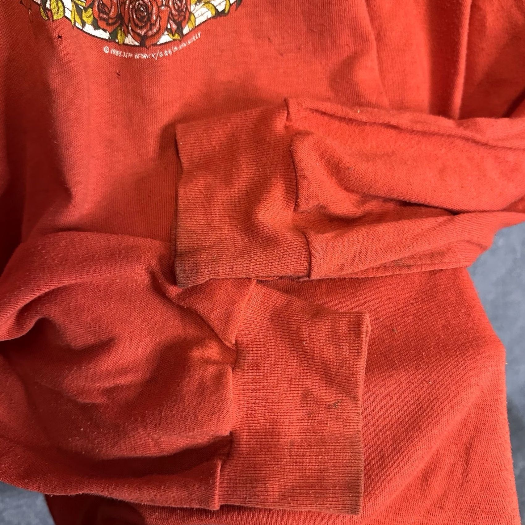 Vintage VINTAGE Grateful Dead Blues for Allah Long Sleeve Shirt Mens L Red 1980s Graphic Tee Cotton Blend USA Size US L / EU 52-54 / 3 - 7 Thumbnail