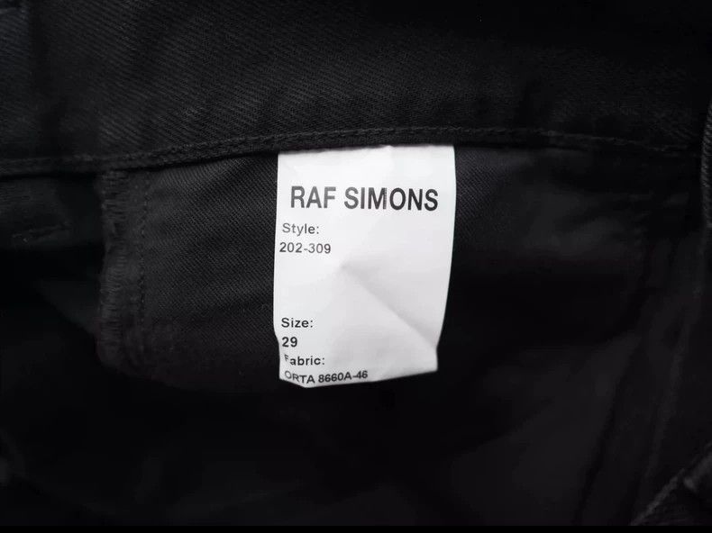 Raf Simons raf simons FW20 black back zipper jeans Size US 29 - 8 Thumbnail