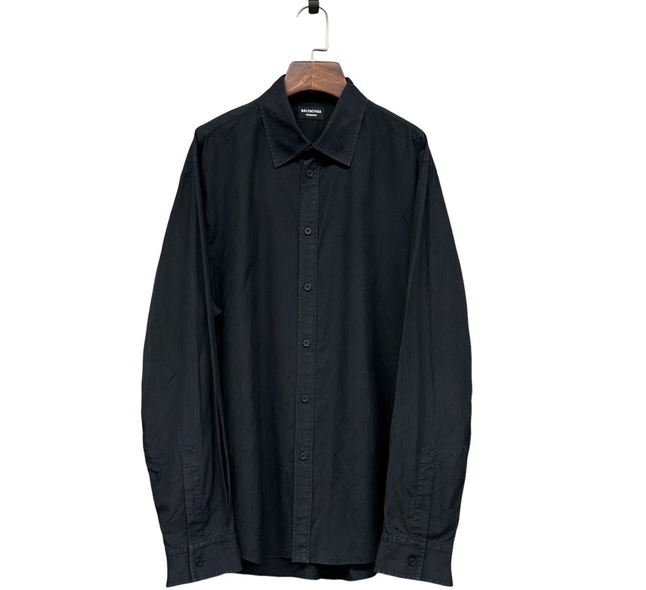 Balenciaga Balenciaga Jacquard Logo Long Sleeve Shirt 39 Size US M / EU 48-50 / 2 - 1 Thumbnail