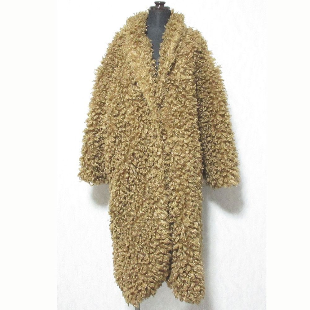 Other Other Ameri Vintage Faux Fur Long Coat Plastic / Synthetic Outerwear DUTY FREE for USA Size ONE SIZE - 1 Thumbnail