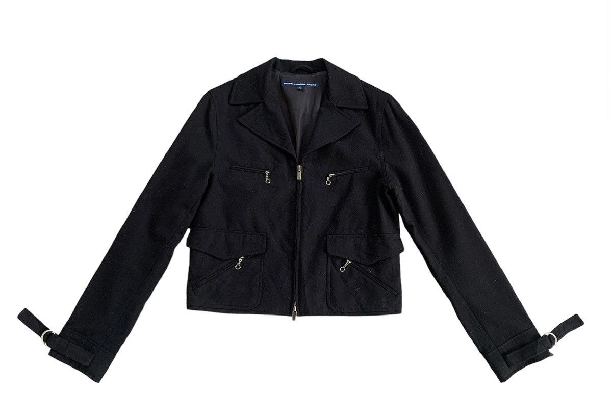 Ralph Lauren × Ralph Lauren Sport Ralph Lauren Sport Wool Crop Jacket Size S / US 4 / IT 40 - 1 Thumbnail