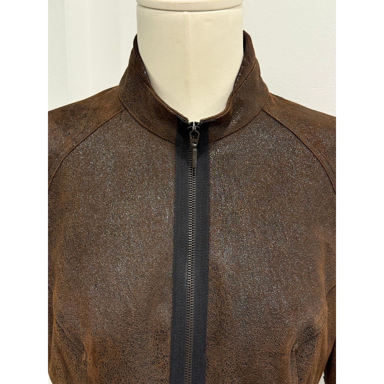 plein sud 2000s Plein Sud distressed leather jacket Size US XS / EU 42 / 0 - 7 Thumbnail