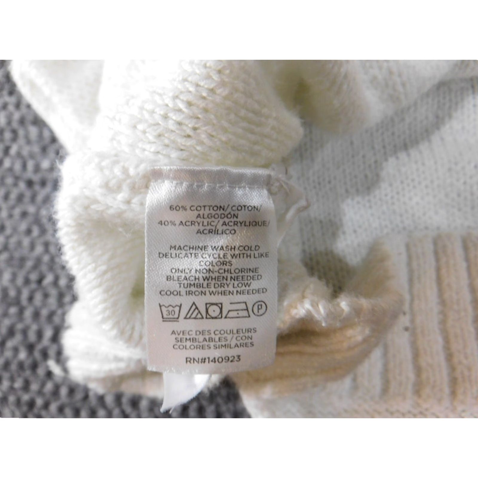 Loft LOFT White Crewneck Pullover Sweater XL Women Knit Acrylic Cotton Modern Rib Knit Casual Pullover Size XL / US 12-14 / IT 48-50 - 7 Thumbnail
