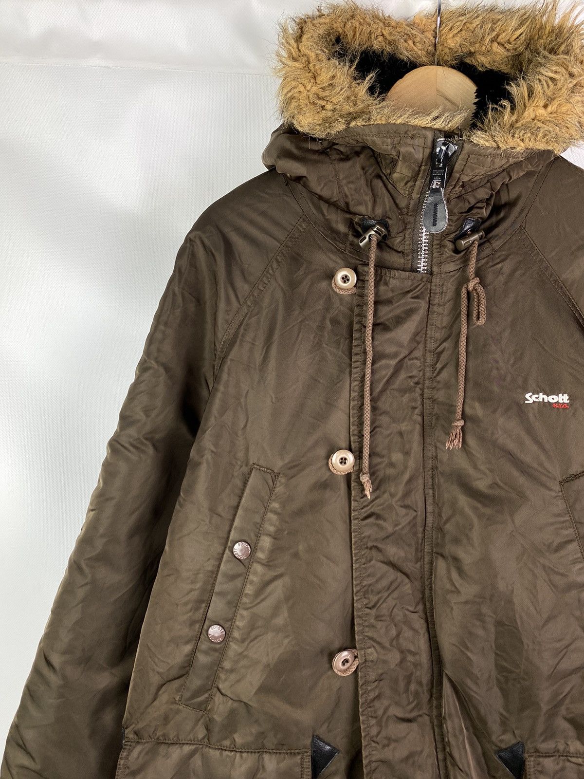 Military Schott Vintage Schott Type N3 B Extremely Cold Weather men s parka jacket Grailed