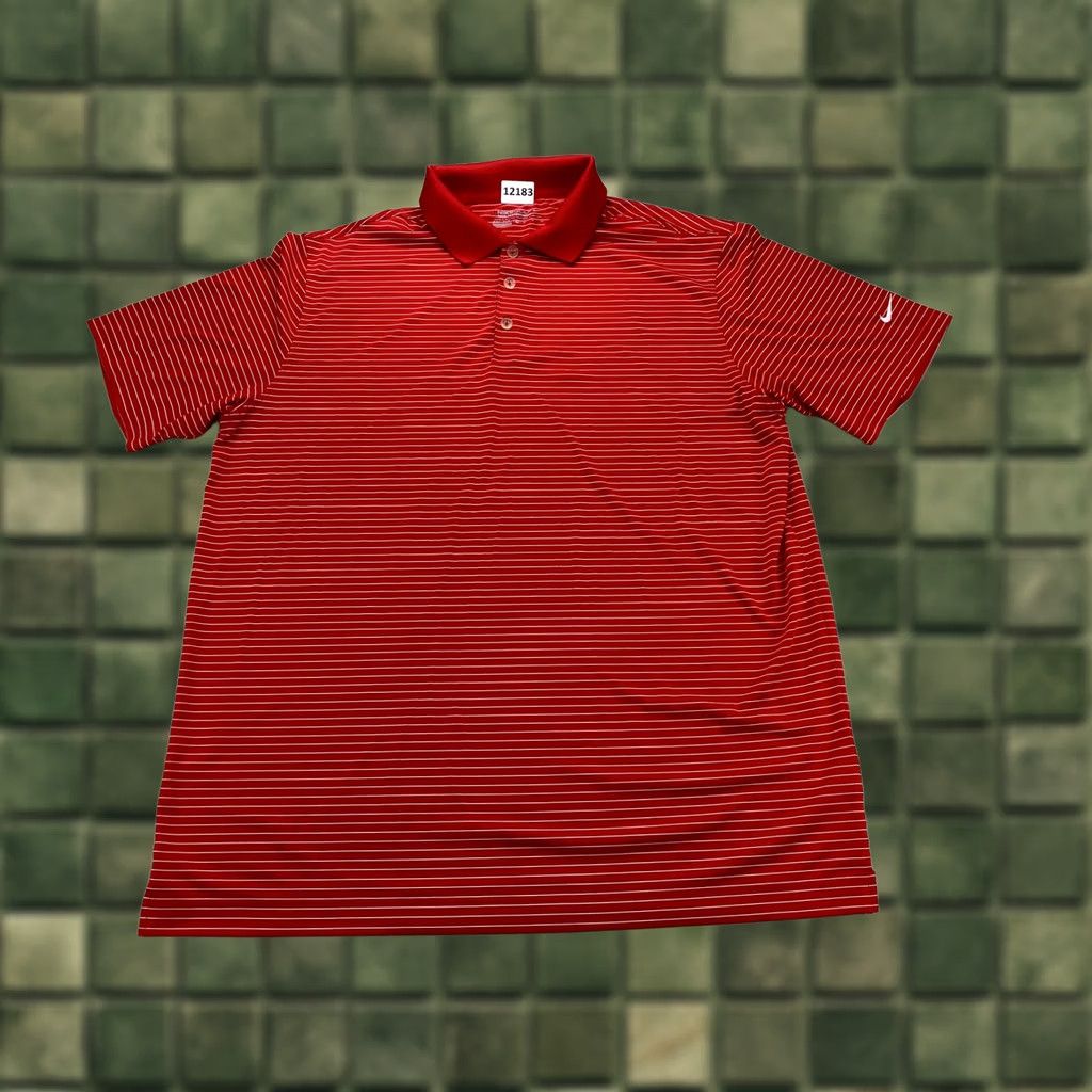 Nike Nike Golf Tour Performance Dri Fit Red Stripe Men’s Polo Shirt XL-12183 Size US XL / EU 56 / 4 - 1 Thumbnail