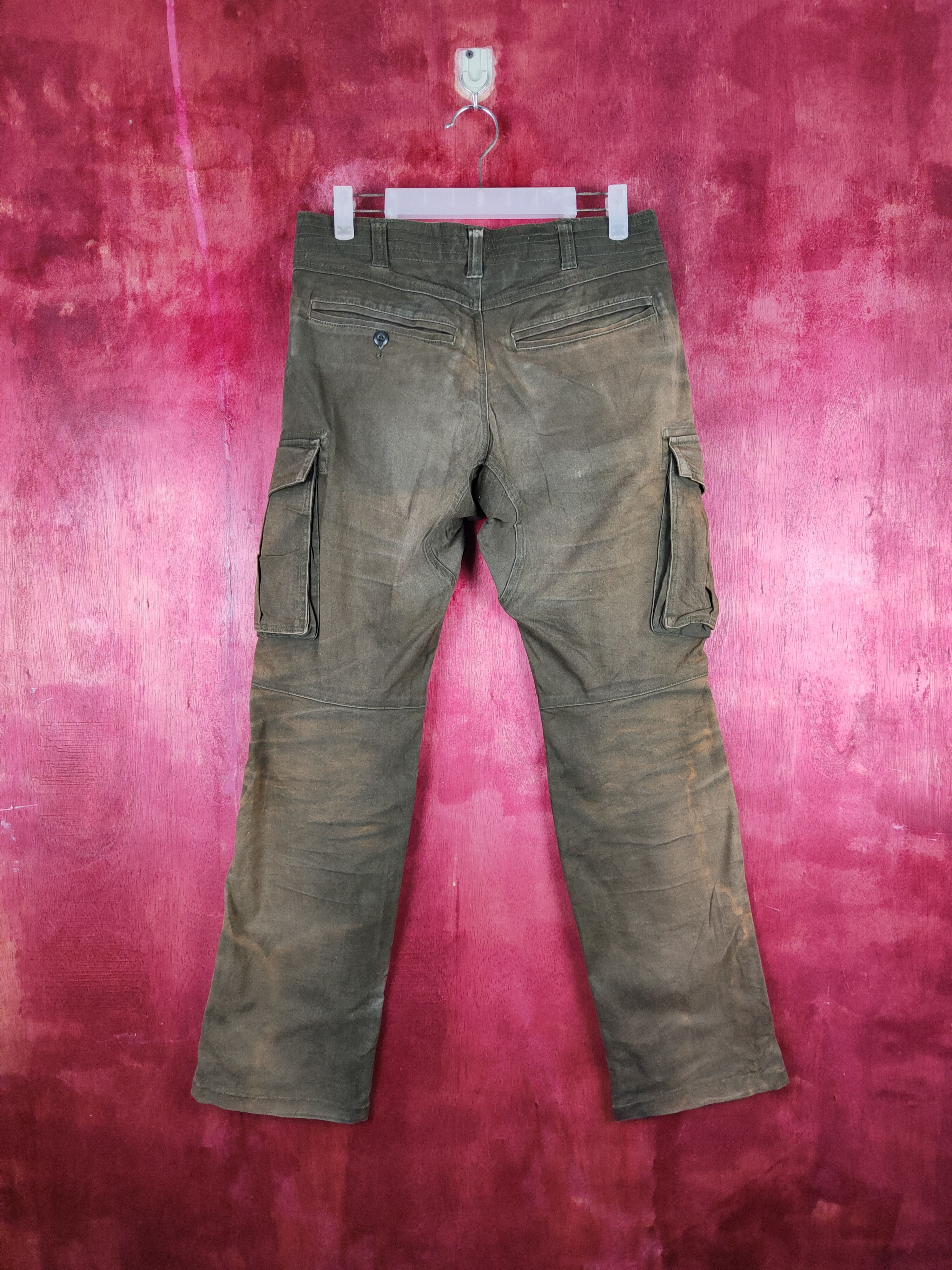Japanese Brand DL Geride Faded Multipocket Tactical Cargo Pants #S2225 Size US 30 / EU 46 - 7 Thumbnail