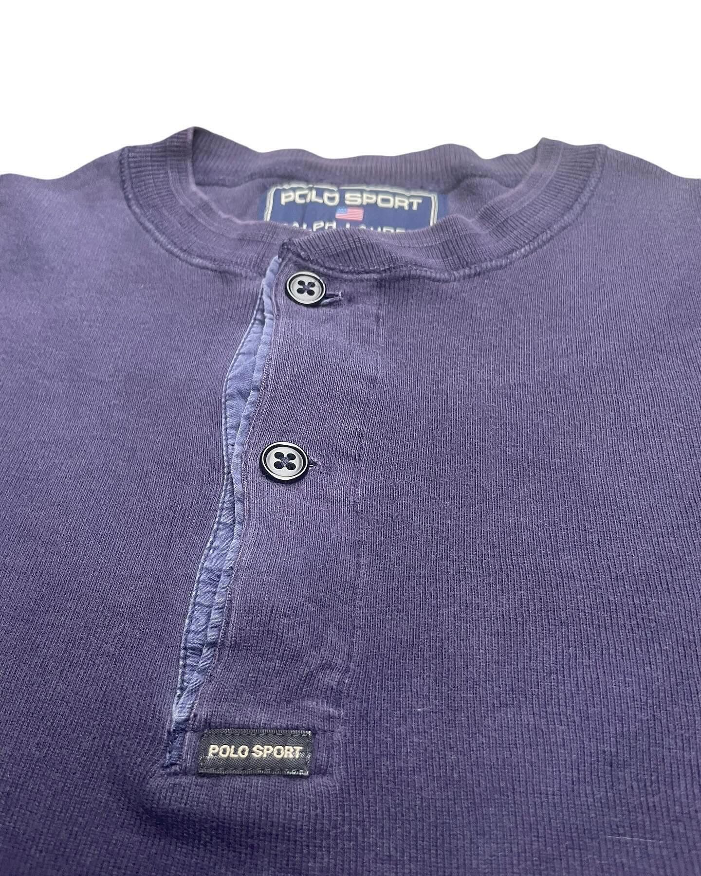 Designer Vintage Polo Sport Ralph Lauren Long Sleeve Tshirt Size US XL / EU 56 / 4 - 4 Thumbnail