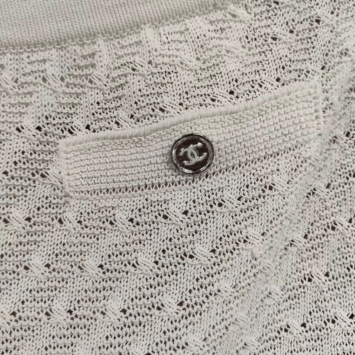 Chanel Chanel White Lace Cotton Pants 36 SS Versatile Size 26" / US 2 / IT 38 - 7 Thumbnail