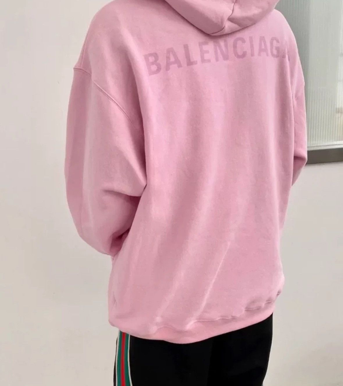 Balenciaga Balenciaga Pink Embroidered Letter Hoodie2412-Nextarrow Size US XS / EU 42 / 0 - 5 Thumbnail