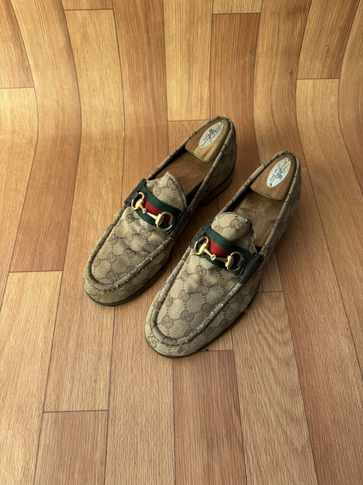 Gucci Gucci Horsebit GG Monogram loafers Size US 9 / EU 42 - 12 Thumbnail