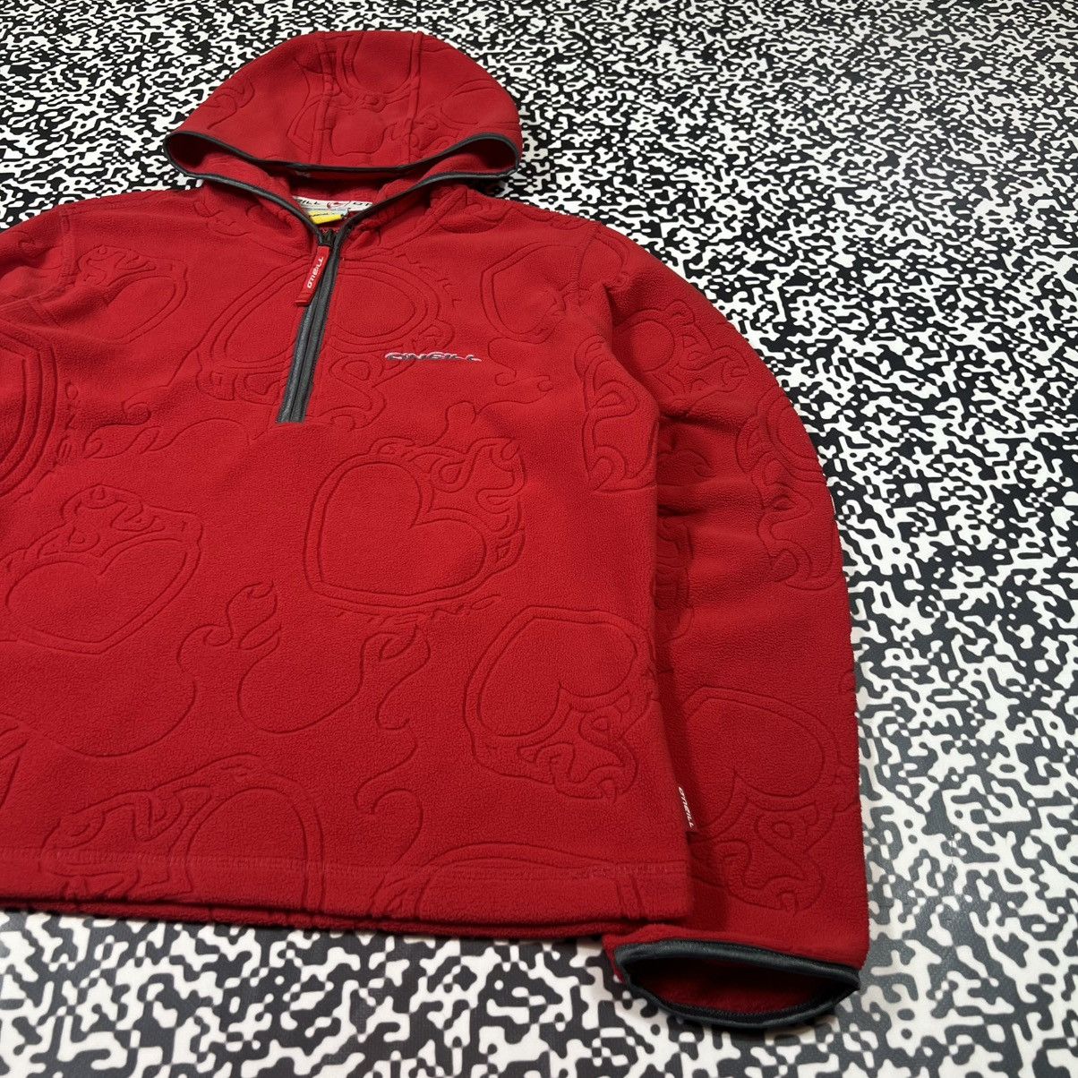 O'Neill Vintage Y2K Oneill Surf Style Fleece Monogram Retro Hoodie Size M / US 6-8 / IT 42-44 - 10 Thumbnail