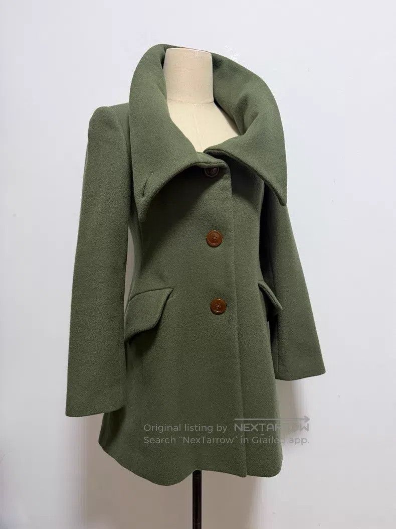Vivienne Westwood Vivienne Westwood Matcha latte wool coat, Coat Size M / US 6-8 / IT 42-44 - 1 Thumbnail
