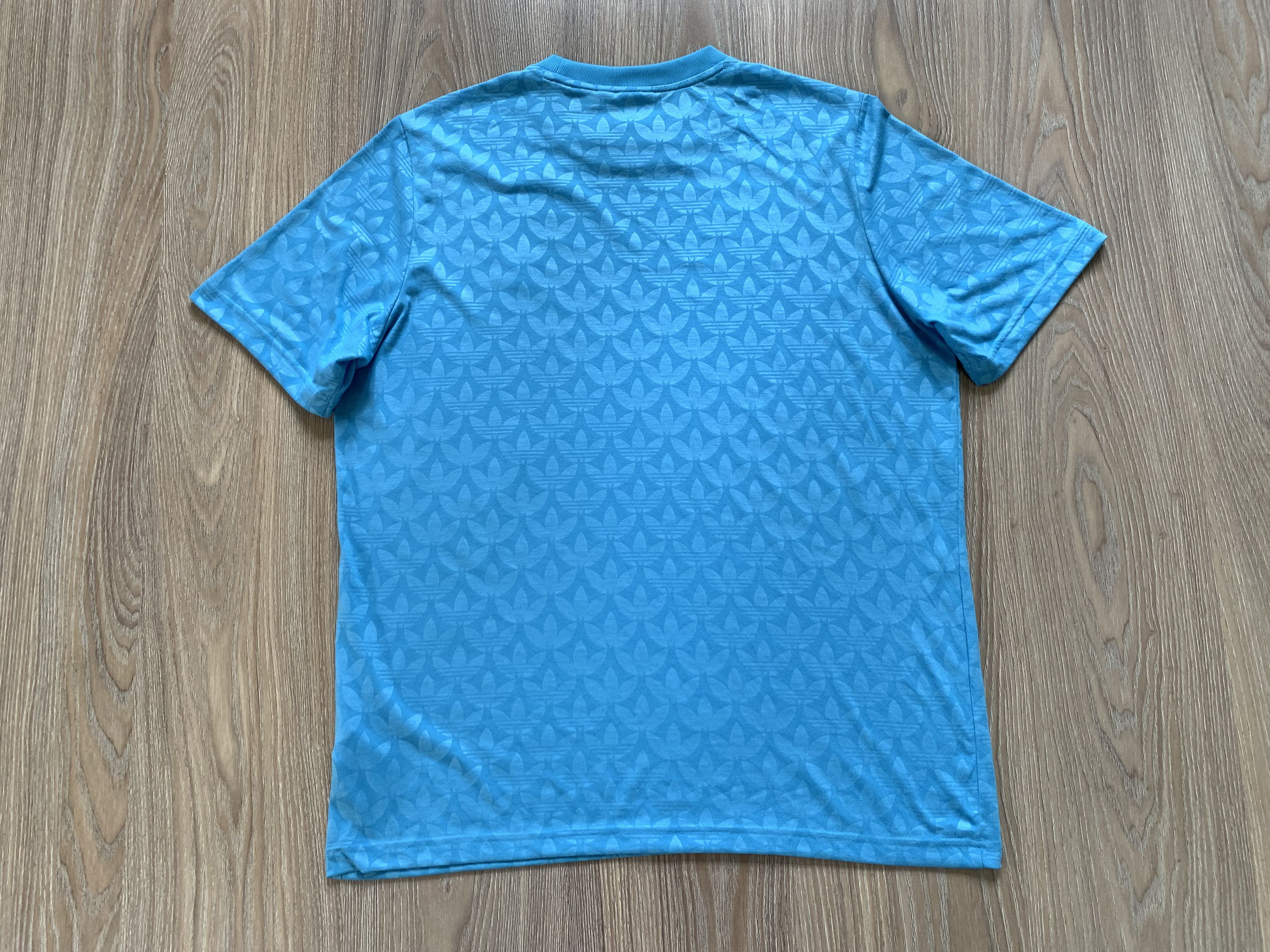 Adidas Adidas Originals Monogram Light Blue T-Shirt Size US L / EU 52-54 / 3 - 3 Thumbnail