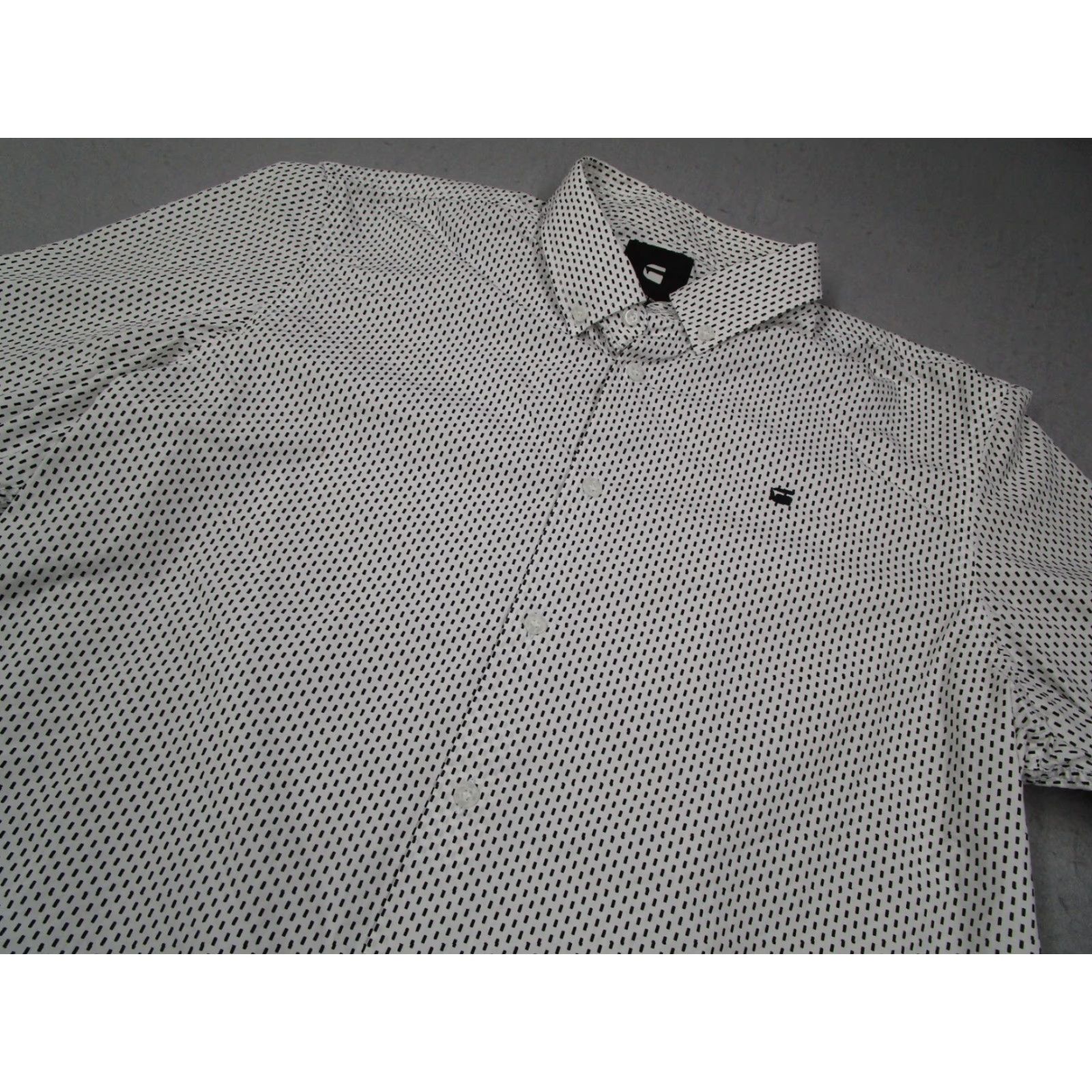 G-Star G Star Raw Shirt Mens XL White Button-Up Casual Core DC Straight BTD 80s 90s City Designer Retro Vintage No Size US XL / EU 56 / 4 - 2 Thumbnail