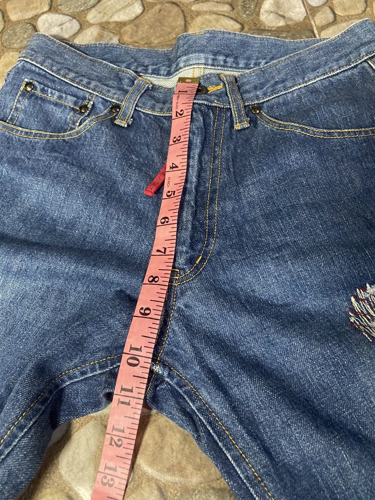 Hysteric Glamour × Japanese Brand 💥 RARE 💥 201295 home DITSETRESSED denim pants Size US 28 / EU 44 - 15 Thumbnail