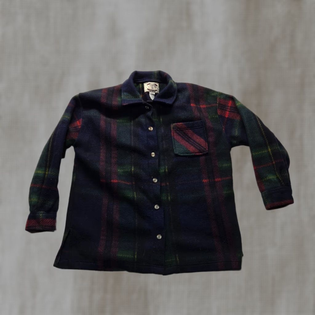 Vintage Carolyn Taylor Fleece Shirt M Red Plaid 1/4 Zip Long Sleeve Button Sweater Mens Update Seasonal Classic Size US M / EU 48-50 / 2 - 1 Thumbnail