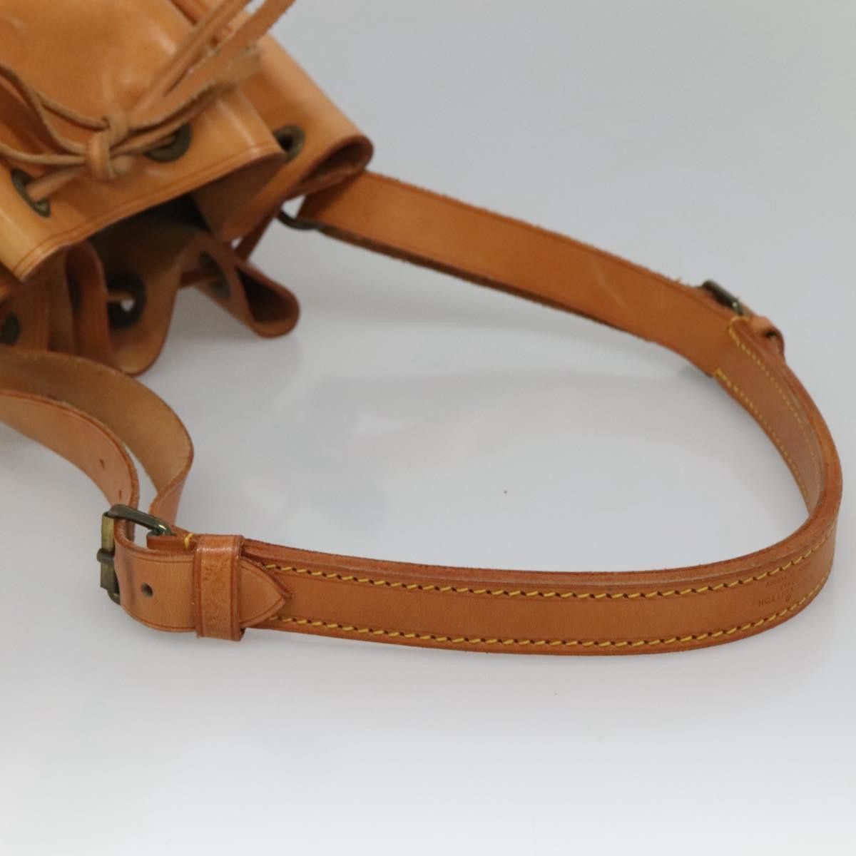 Louis Vuitton LOUIS VUITTON Nomad Leather Petit Noe Shoulder Bag Beige Size ONE SIZE - 7 Thumbnail