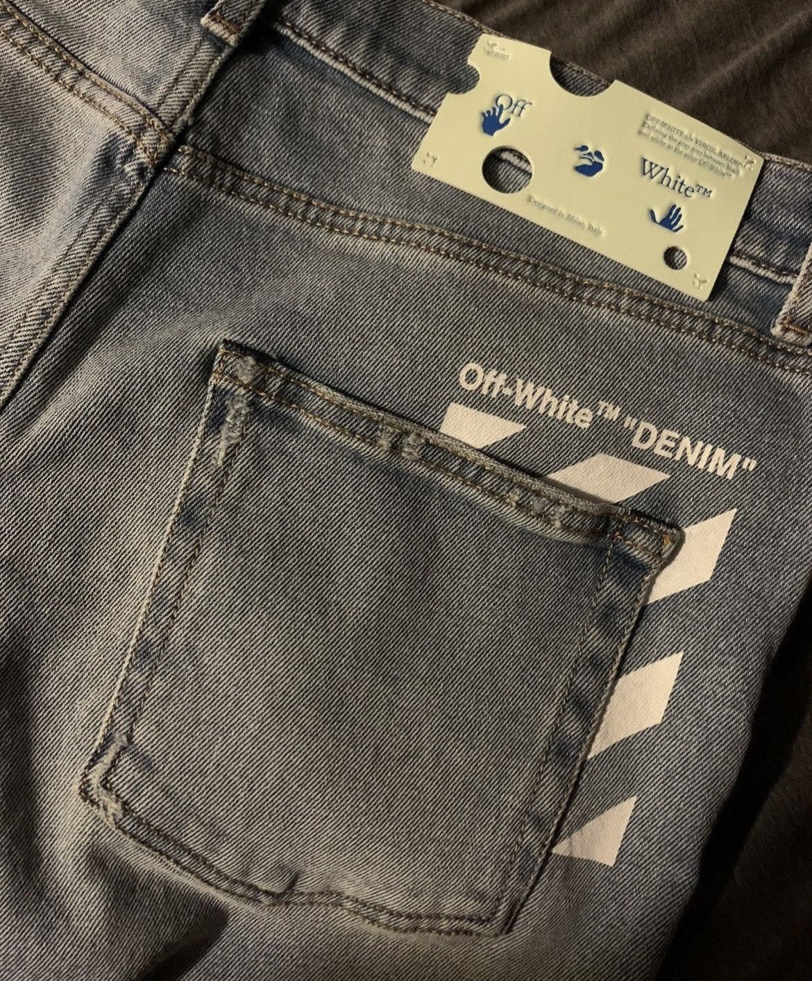 Off-White Off White Diag Pocket Jeans Size US 34 / EU 50 - 10 Thumbnail