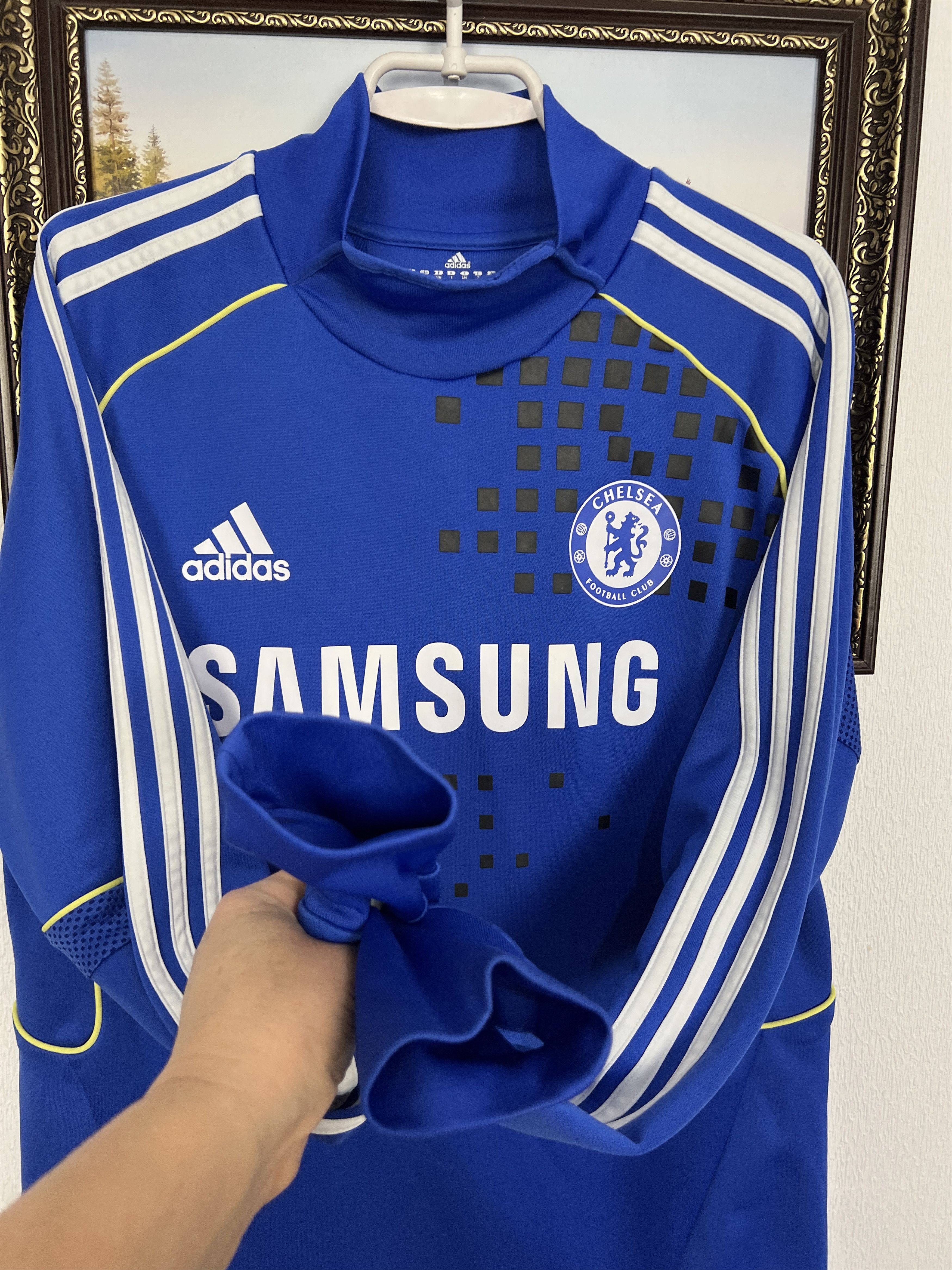 Adidas Chelsea Player Issue Train Sweatshirt Jacket Track Top Size US L / EU 52-54 / 3 - 5 Thumbnail