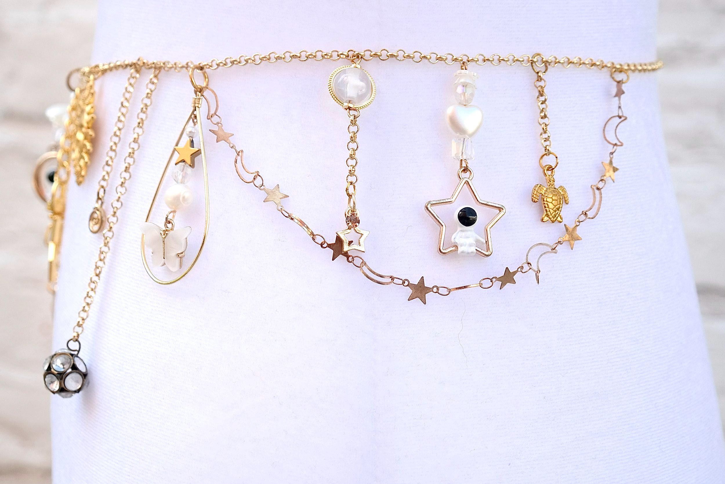 Handmade Gold Goddess Waist Chain Size ONE SIZE - 8 Thumbnail