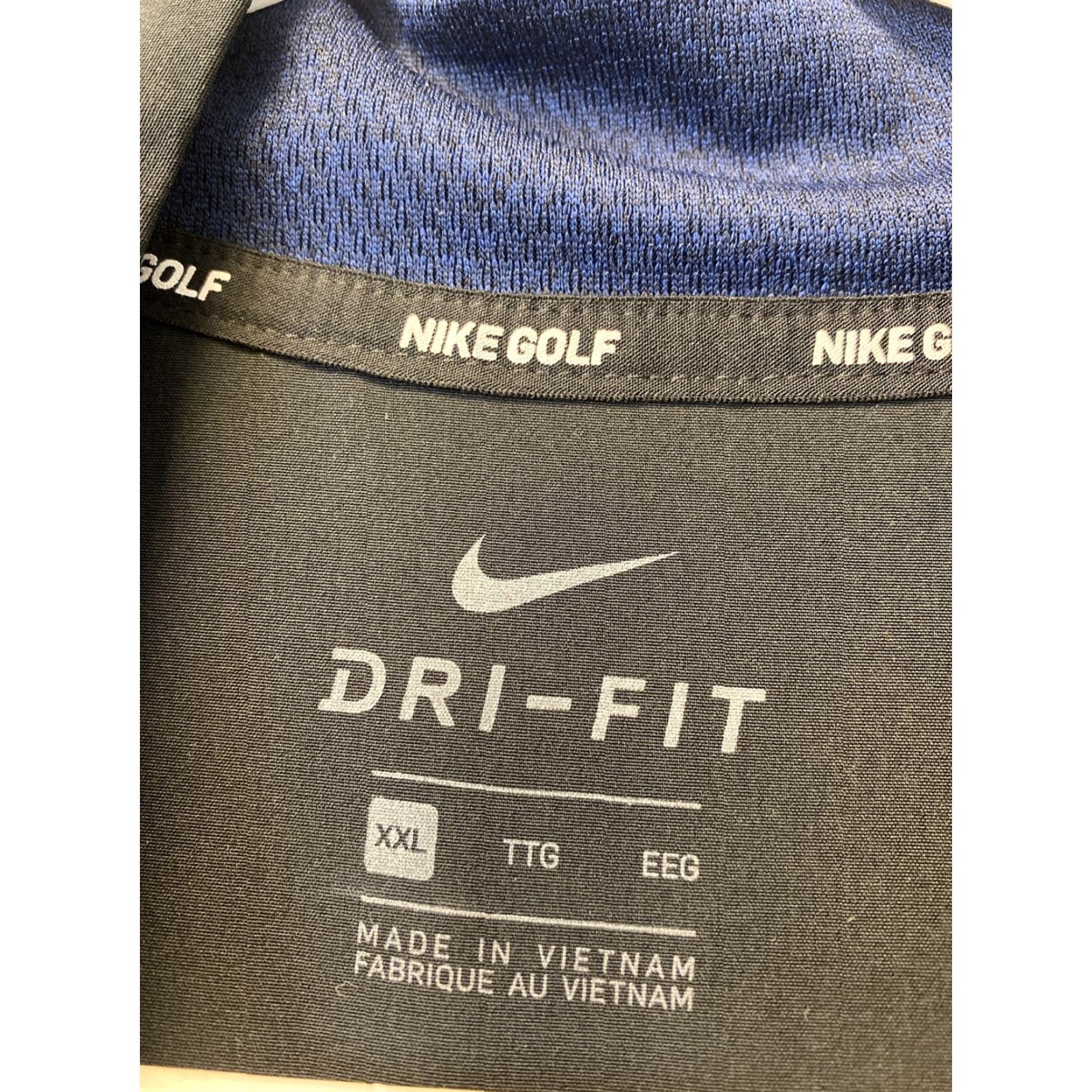Nike Nike Dri-Fit Golf Jacket Mens Blue Long Sleeve 1/4 Zip Pullover XXL / 57-34 Size US XXL / EU 58 / 5 - 4 Thumbnail