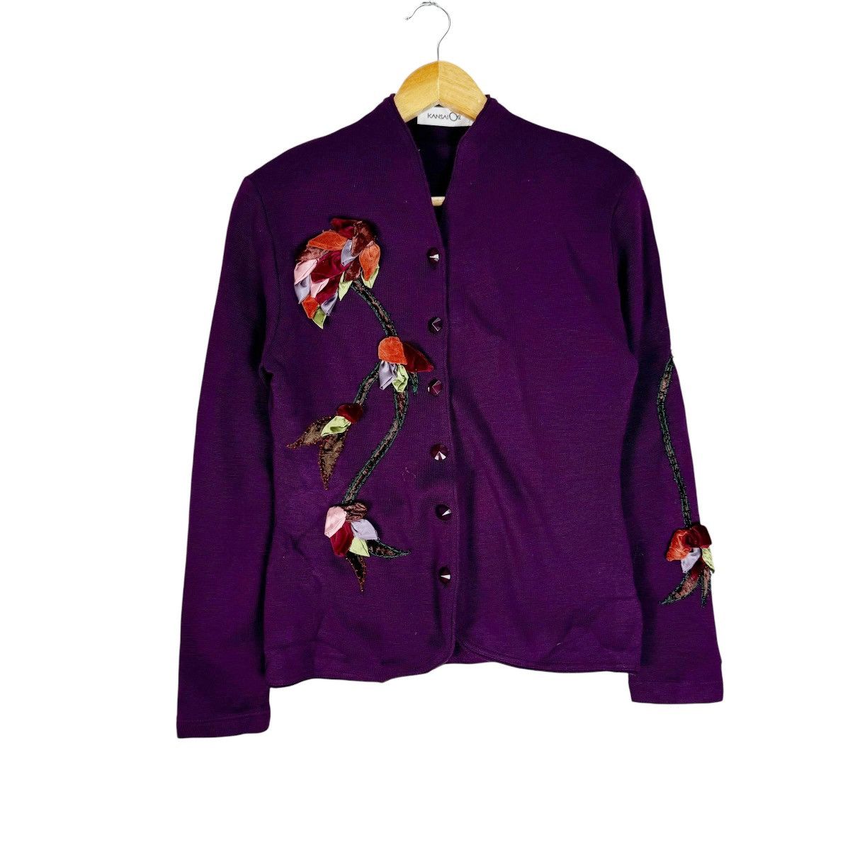 Kansai Yamamoto ⚡️KANSAI O2 FLOWERS WOOL JACKET Size M / US 6-8 / IT 42-44 - 4 Thumbnail