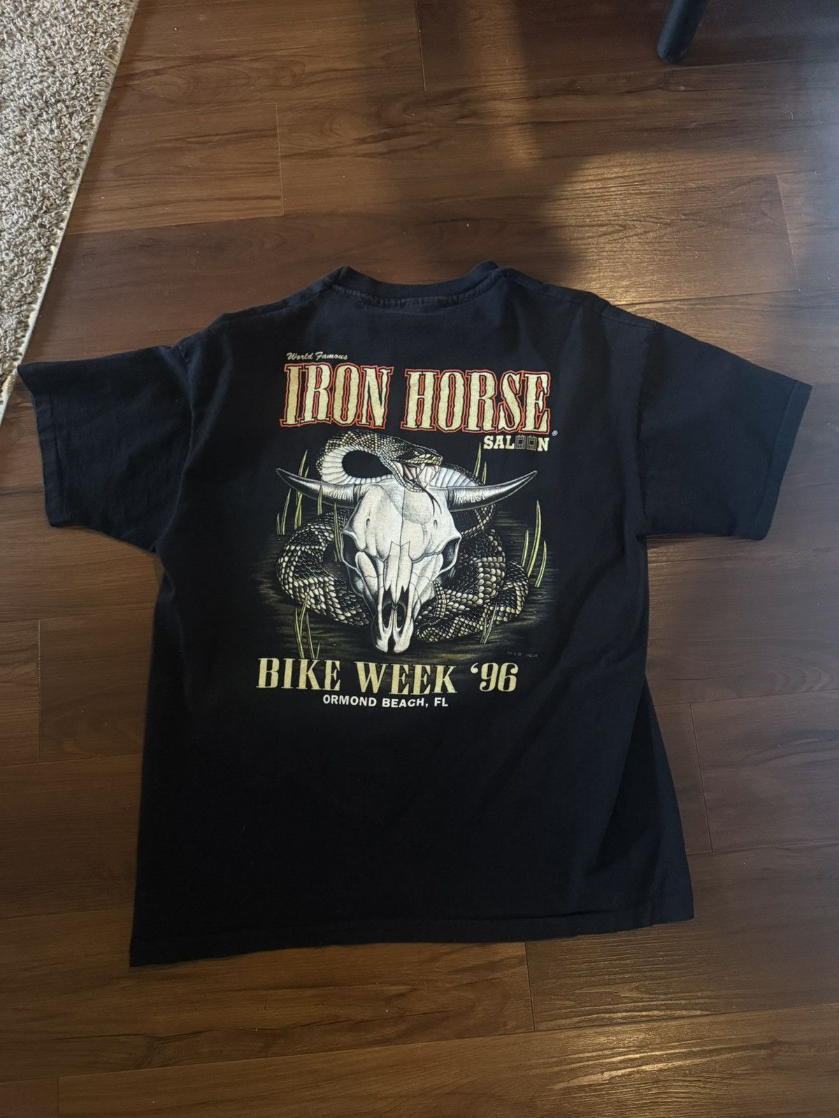Harley Davidson Harley Davidson iron horse bike week 1996 vintage vtg Size US XL / EU 56 / 4 - 1 Thumbnail