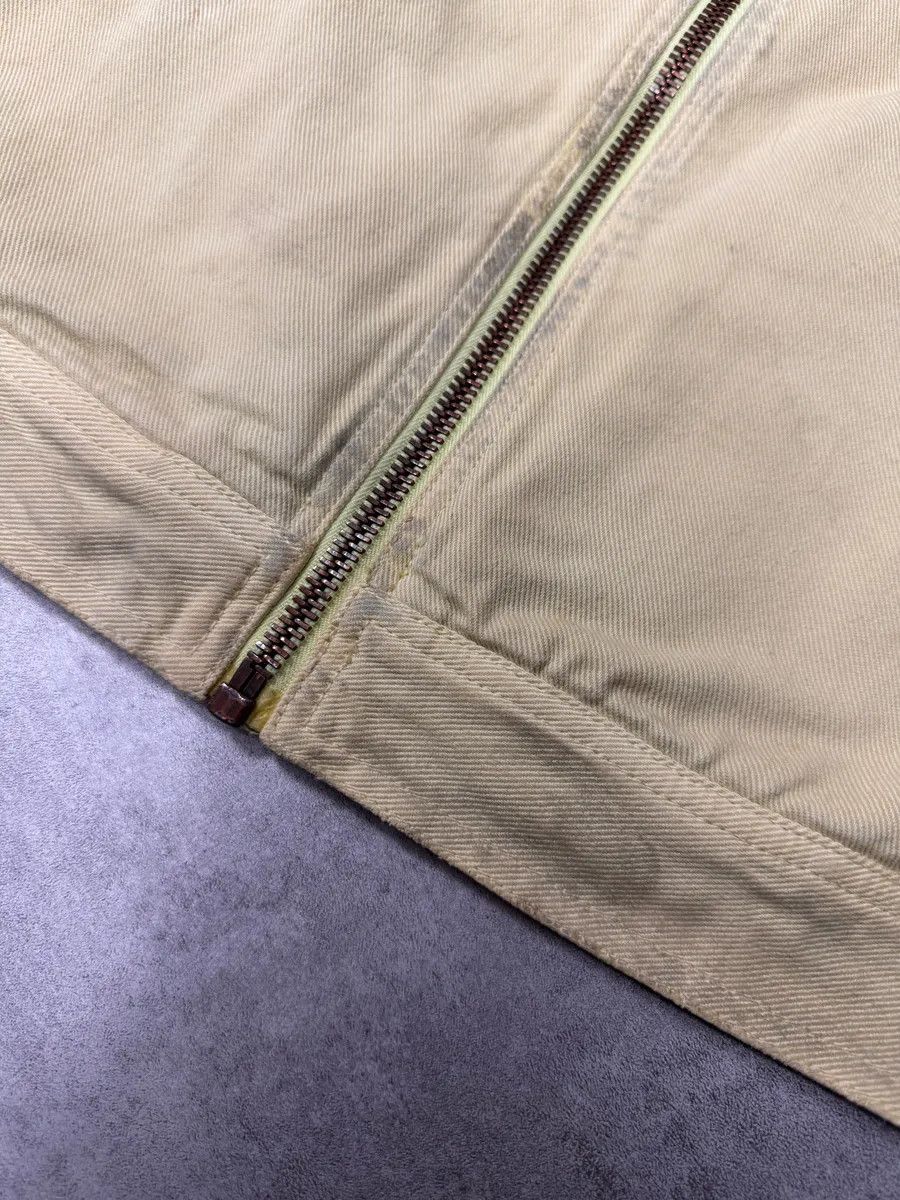 Just Cavalli 2000s Cavalli Biker Reinforced Beige Denim Jacket Size US M / EU 48-50 / 2 - 5 Thumbnail