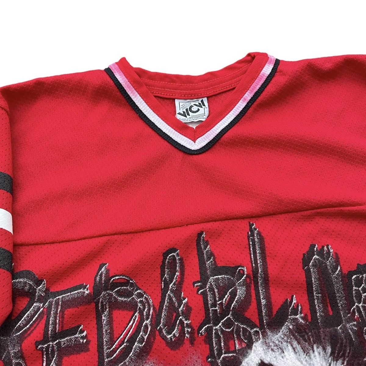Vintage × WCW/nWo × WWF Vintage 90s Nwo ‘ Red & Black Attack ‘ jersey Size US M / EU 48-50 / 2 - 7 Thumbnail
