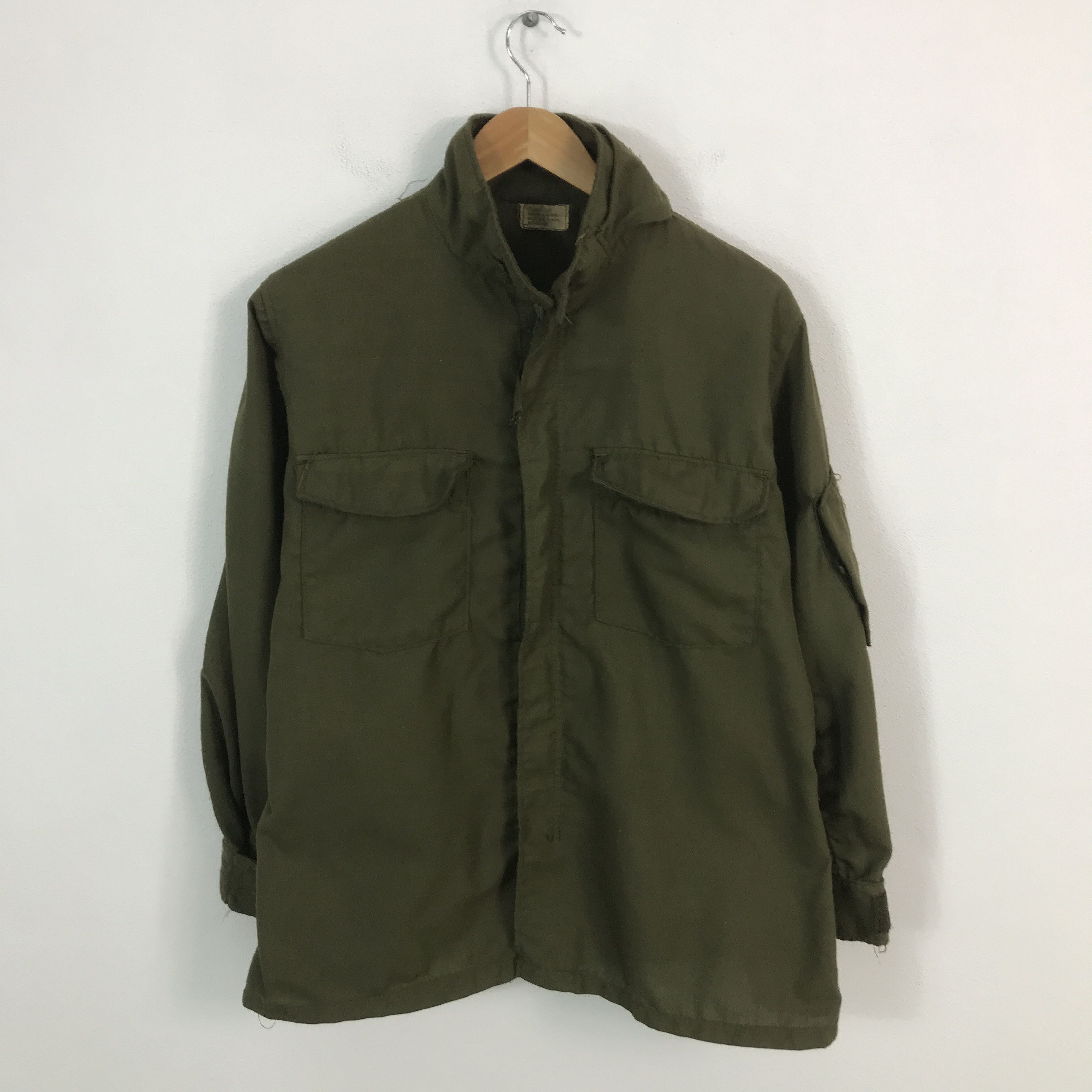 Vintage Vintage Us Army zipper jacket Dsa-100 Size US L / EU 52-54 / 3 - 1 Thumbnail