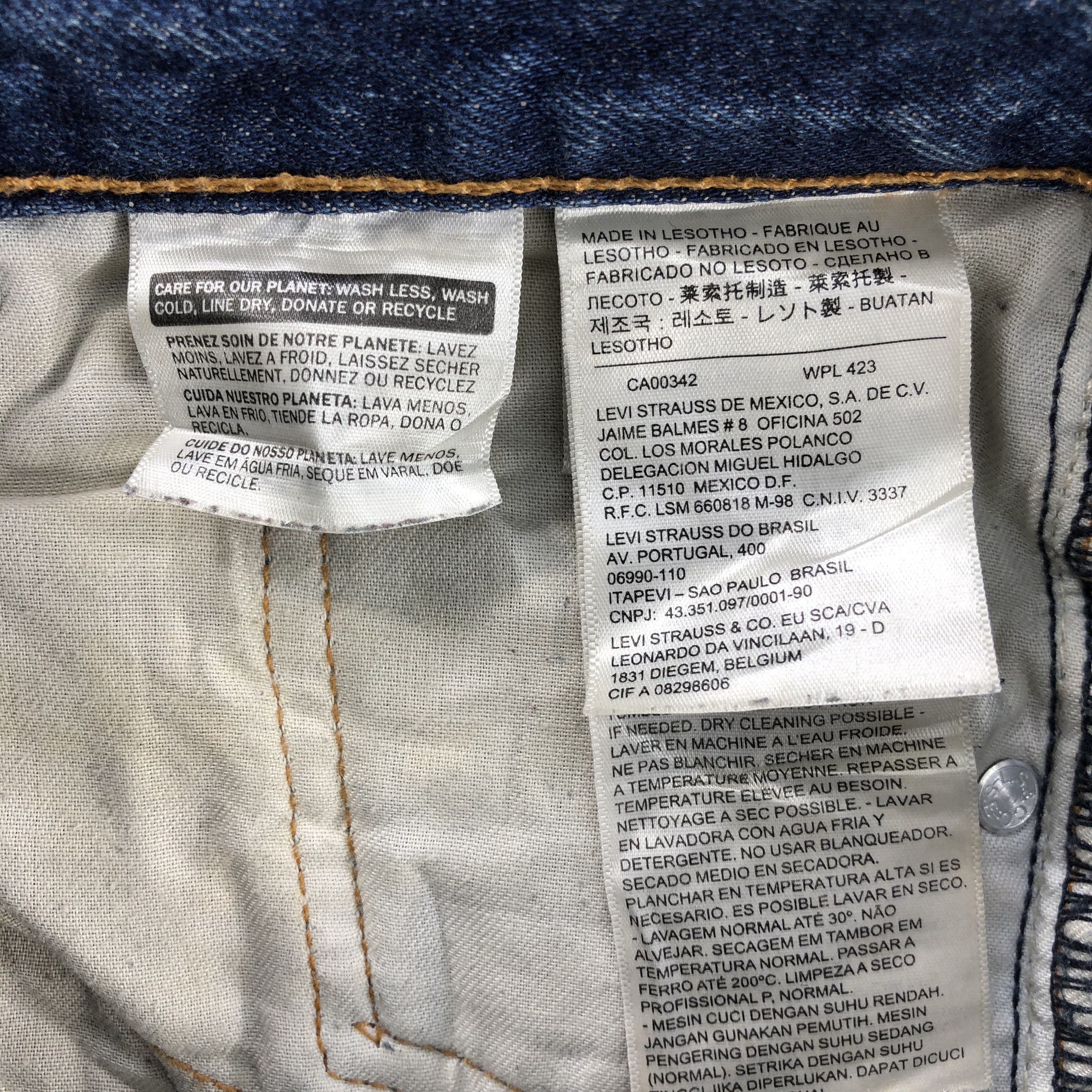 Levi's Rusty Wash Vintage Levis 505 Jeans Faded Blue Denim-J1037 Size US 30 / EU 46 - 9 Thumbnail