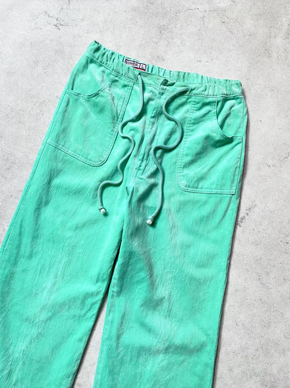 Fruit Of The Loom Vintage 60s Fruit of the loom x Edwin Suede Flared Pants Size US 29 - 8 Thumbnail
