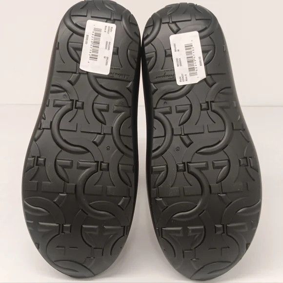 Salvatore Ferragamo Ferragamo Men's Gancini Detail Black Rain Boots - Size 8 Size US 8 / EU 41 - 10 Thumbnail