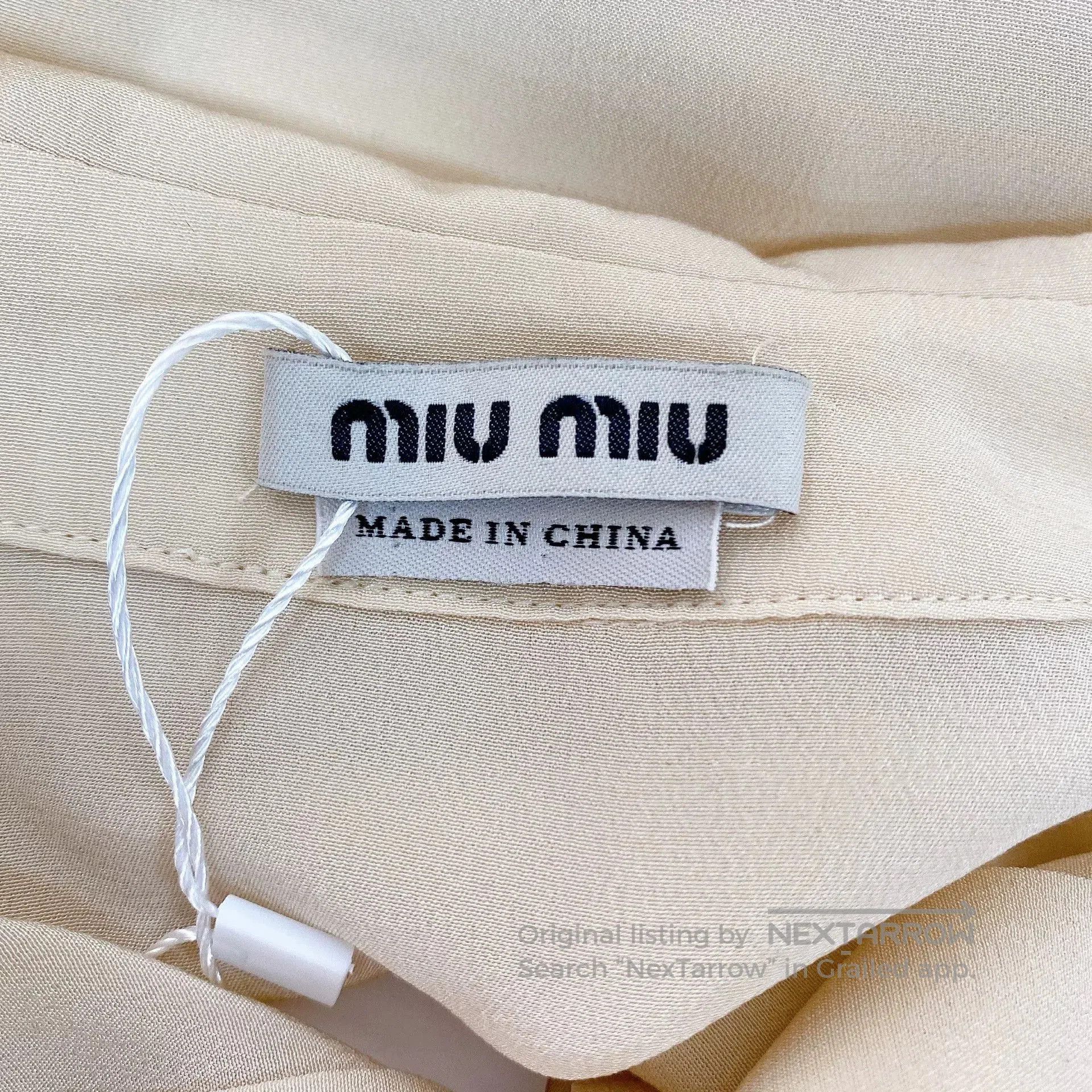 Miu Miu Miumiu Beige Women's Shirt. Size M / US 6-8 / IT 42-44 - 8 Thumbnail
