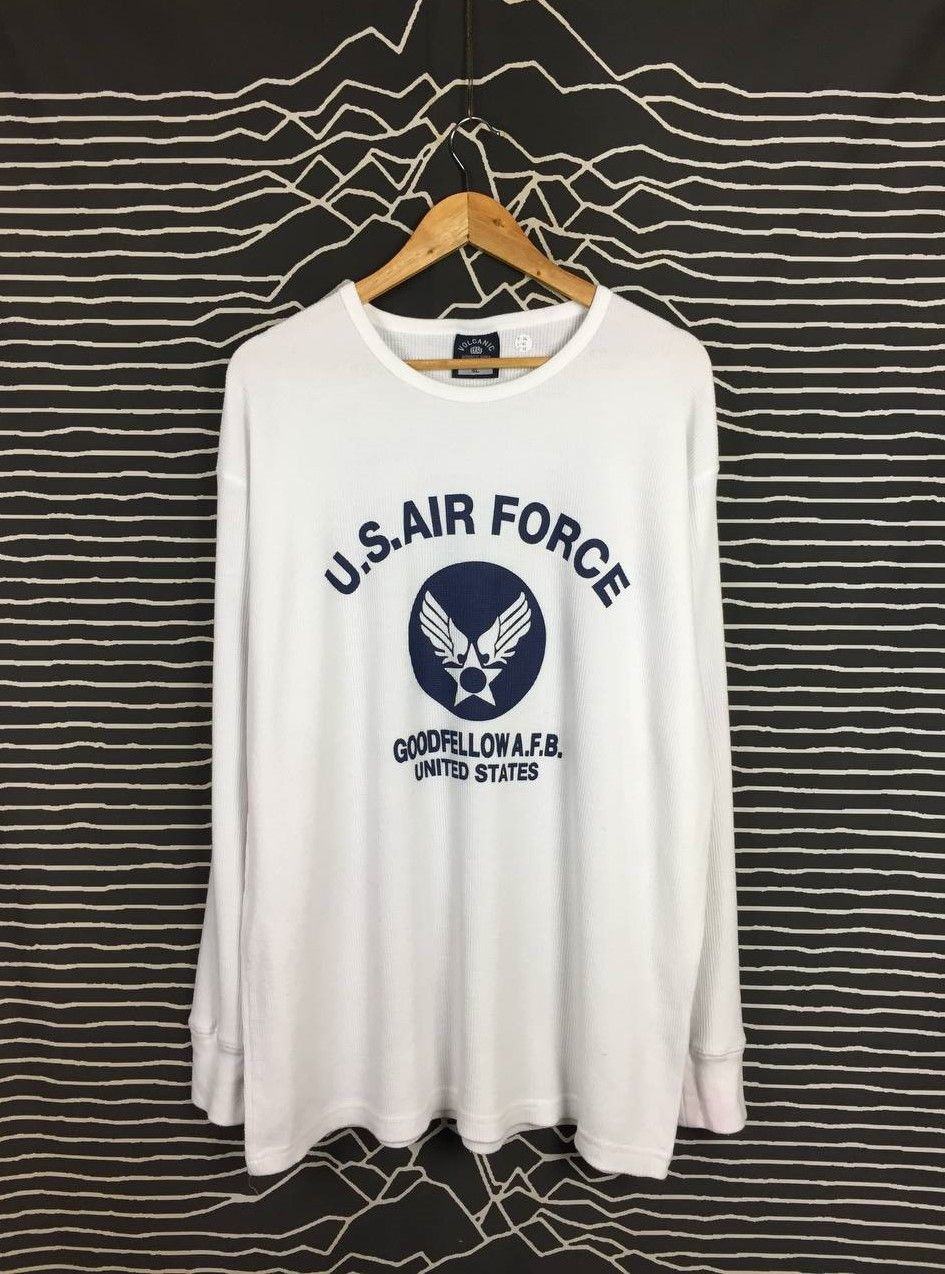 Vintage Vtg U.S. Air Force Waffle Knit Thermal Long Sleeve Tee Size US XXL / EU 58 / 5 - 2 Thumbnail
