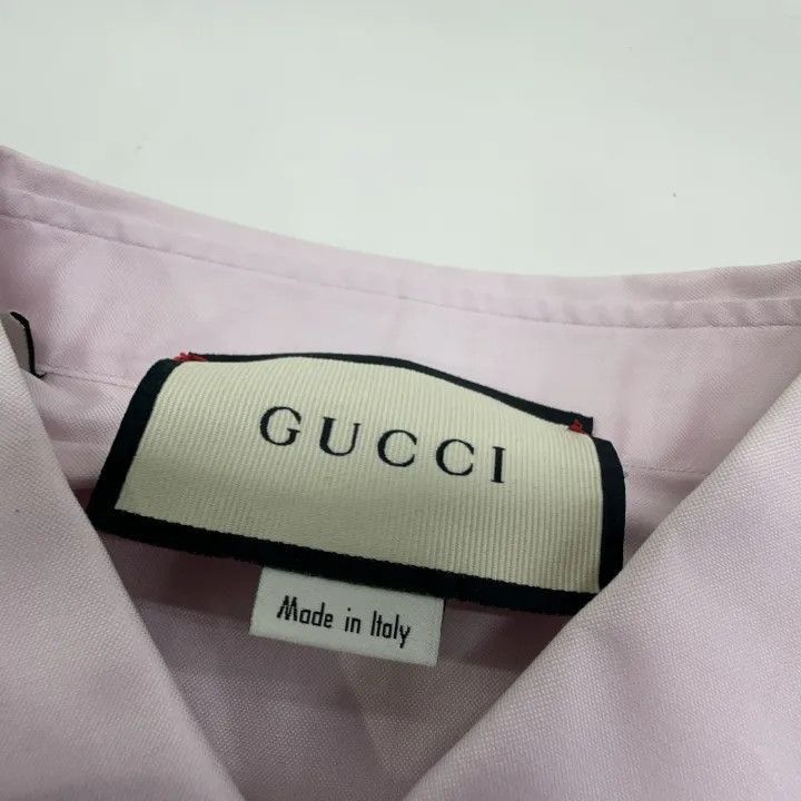 Gucci Gucci Gucci GG Embroidered Cotton Shirt for Men -2506 Size US L / EU 52-54 / 3 - 3 Thumbnail