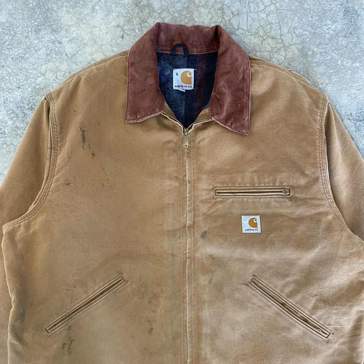 Carhartt Vintage Carhartt Detroit Blanket Lined Workwear Jacket J001 Size US XL / EU 56 / 4 - 4 Thumbnail