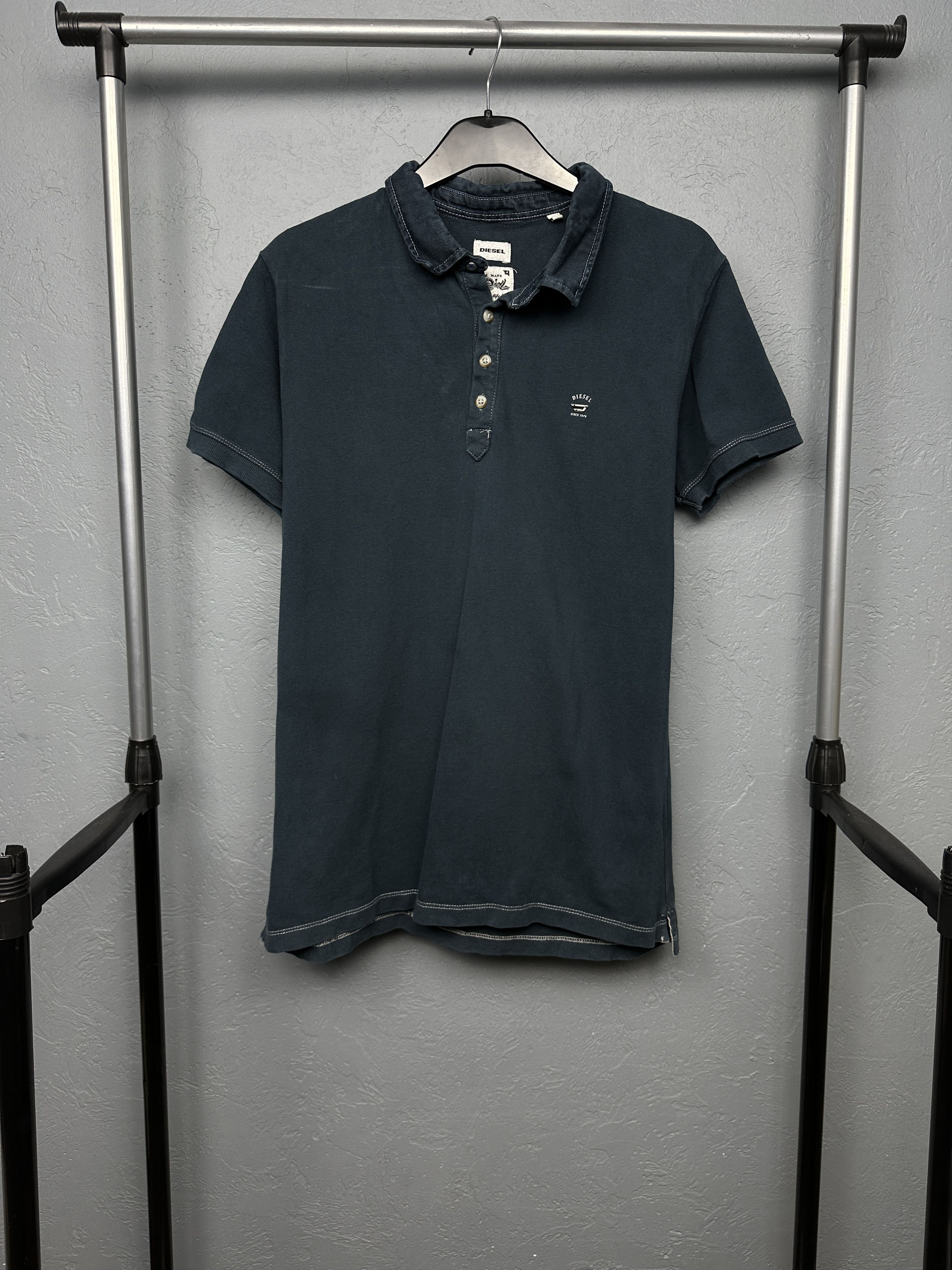 Diesel × Vintage Diesel Vintage Mens Polo Shirt Size US XXL / EU 58 / 5 - 1 Thumbnail
