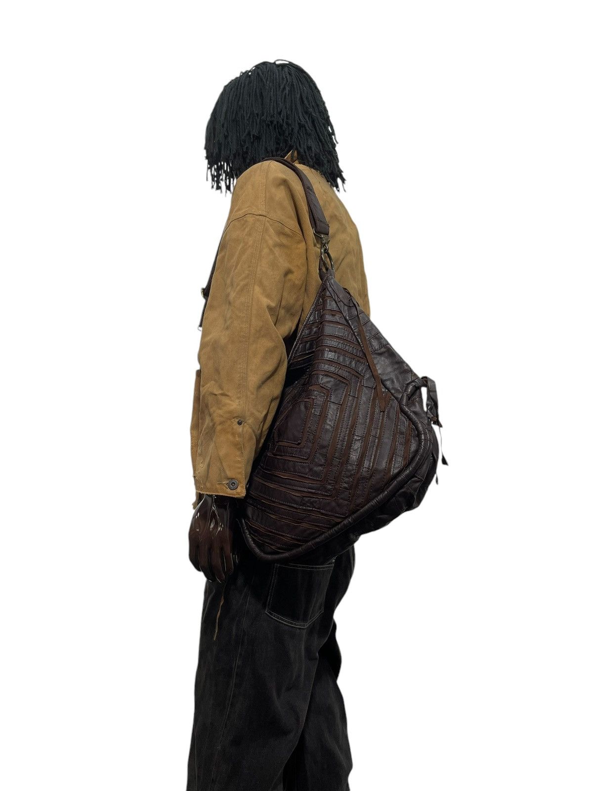 Genuine Leather Leather Cotton Jesslyn Blake Shoulder Messenger Bag 1🟩1 Size ONE SIZE - 1 Thumbnail