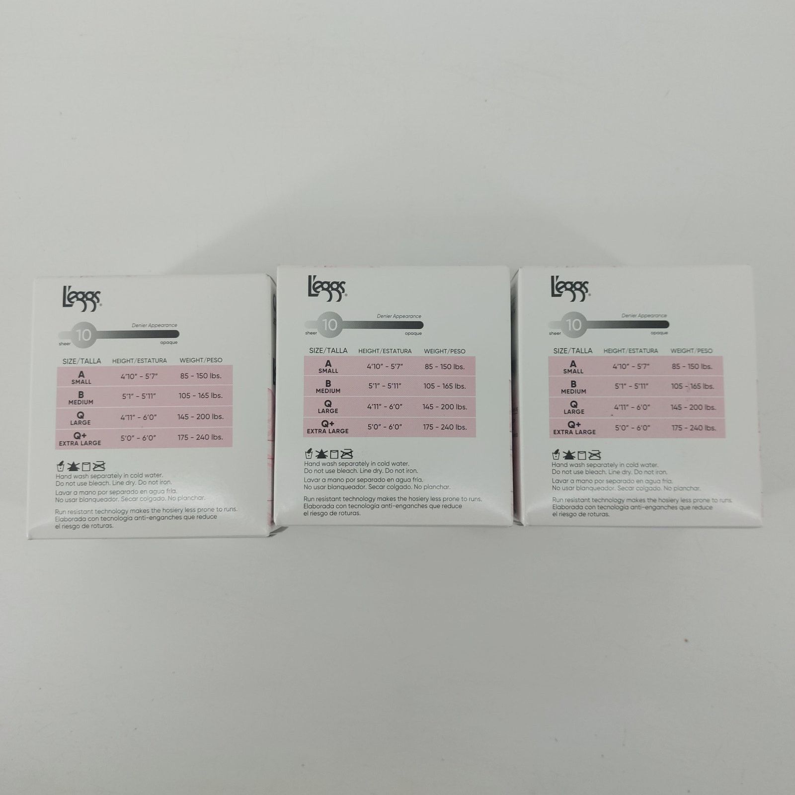 Other Leggs Jet Womens Black Q Silken Mist Ultra Sheer Legs 3 Box Size ONE SIZE - 4 Thumbnail
