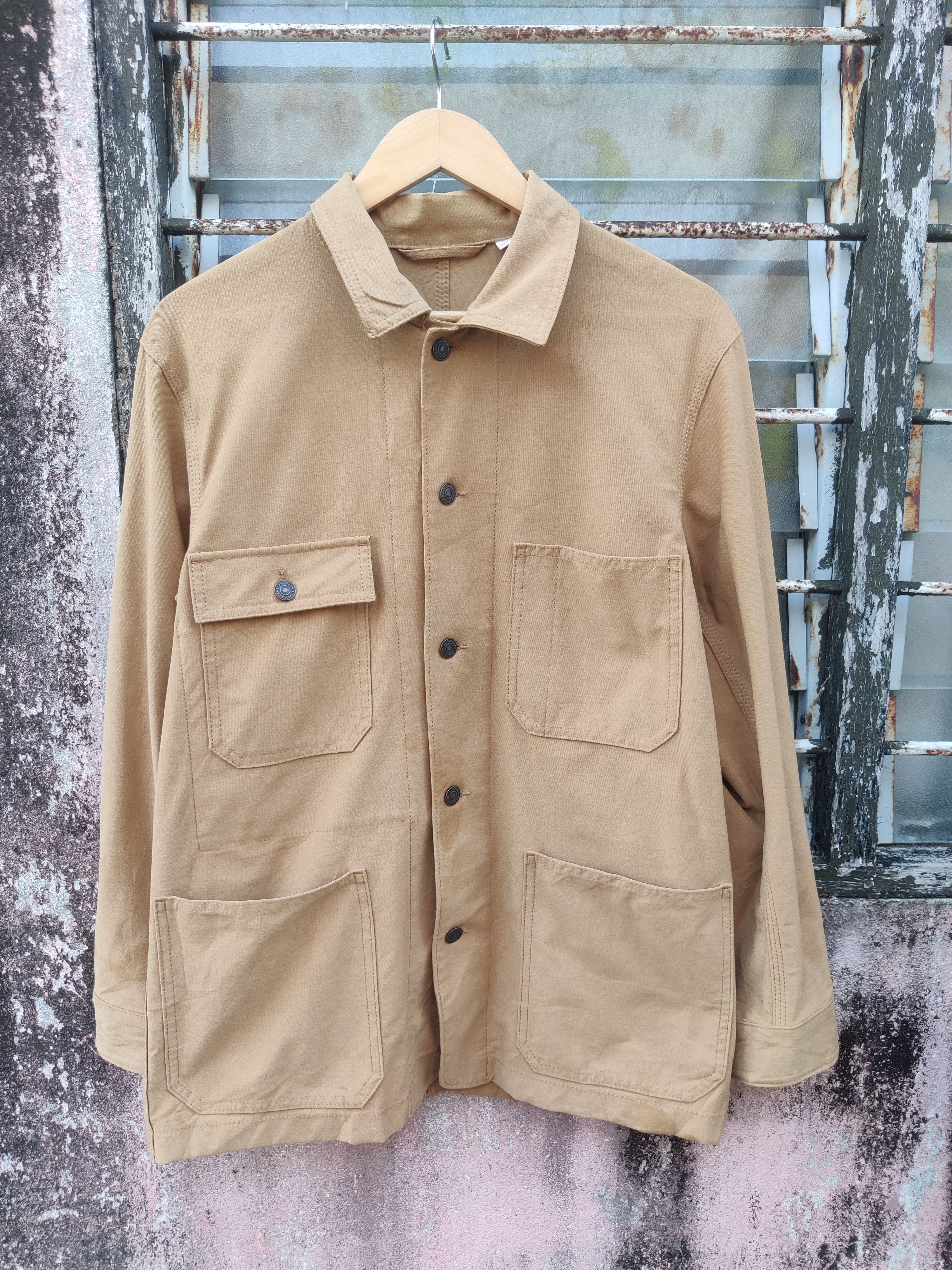 Uniqlo Vintage Uniqlo Multi-Pocket Utility Chore Work Field Shirt Size US M / EU 48-50 / 2 - 2 Thumbnail