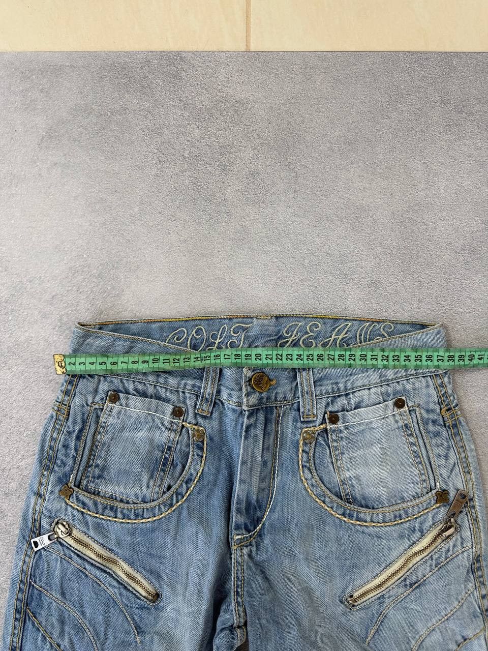If Six Was Nine AVANT GARDE WASHED BAGGY edhardy STYLE CARGO JEANS Size US 32 / EU 48 - 14 Thumbnail