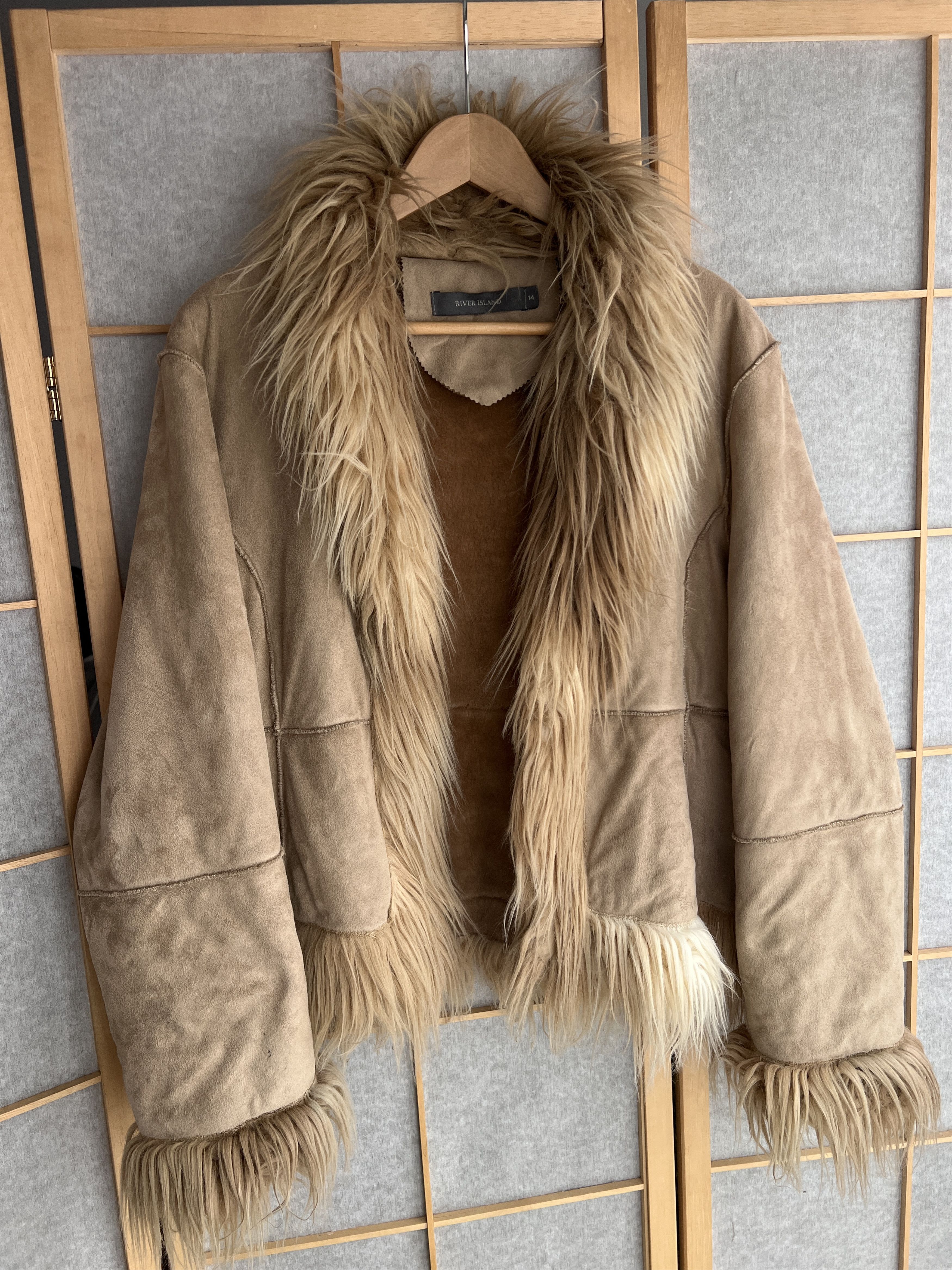 Hysteric Glamour Avant garde Balenciaga style shearling coat faux fur jacket Size L / US 10 / IT 46 - 1 Thumbnail