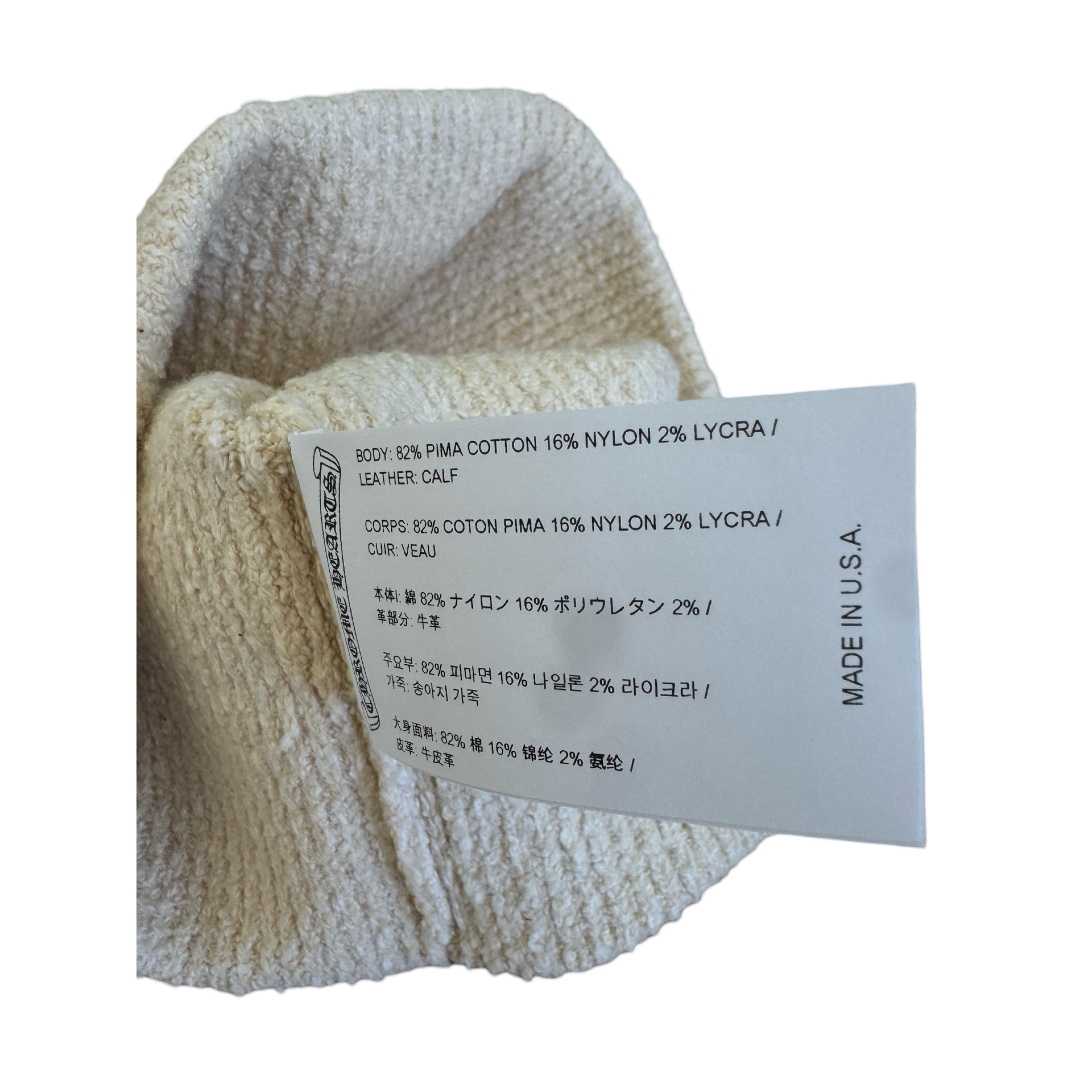 Chrome Hearts CH Cheetah Hair Patch Beanie Size ONE SIZE - 7 Thumbnail