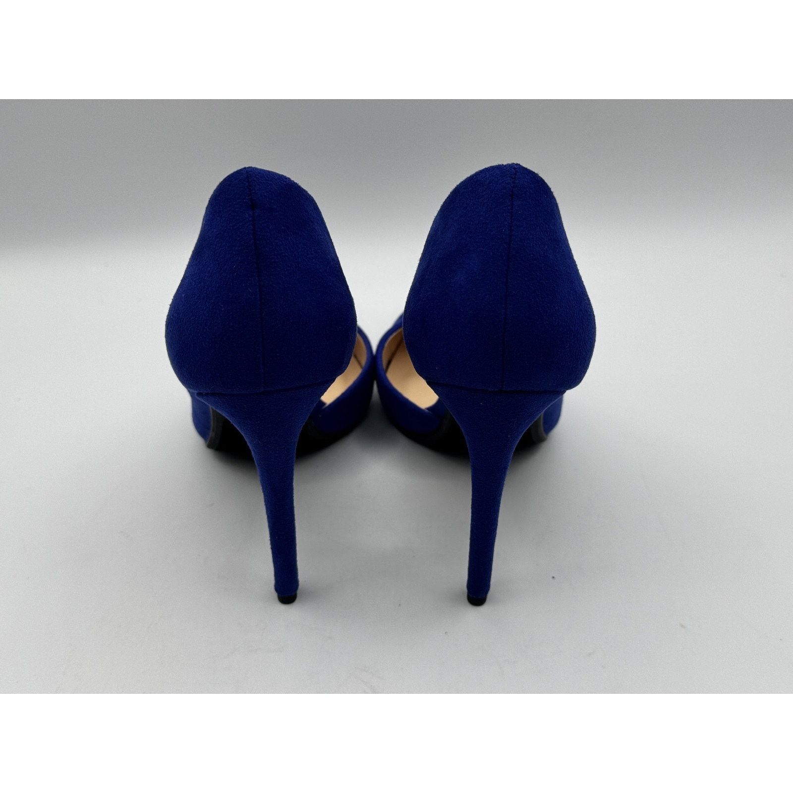 Other My Delicious Shoes Women’s Stephanie Blue Faux Suede Pumps Size US 7 / IT 37 - 8 Thumbnail
